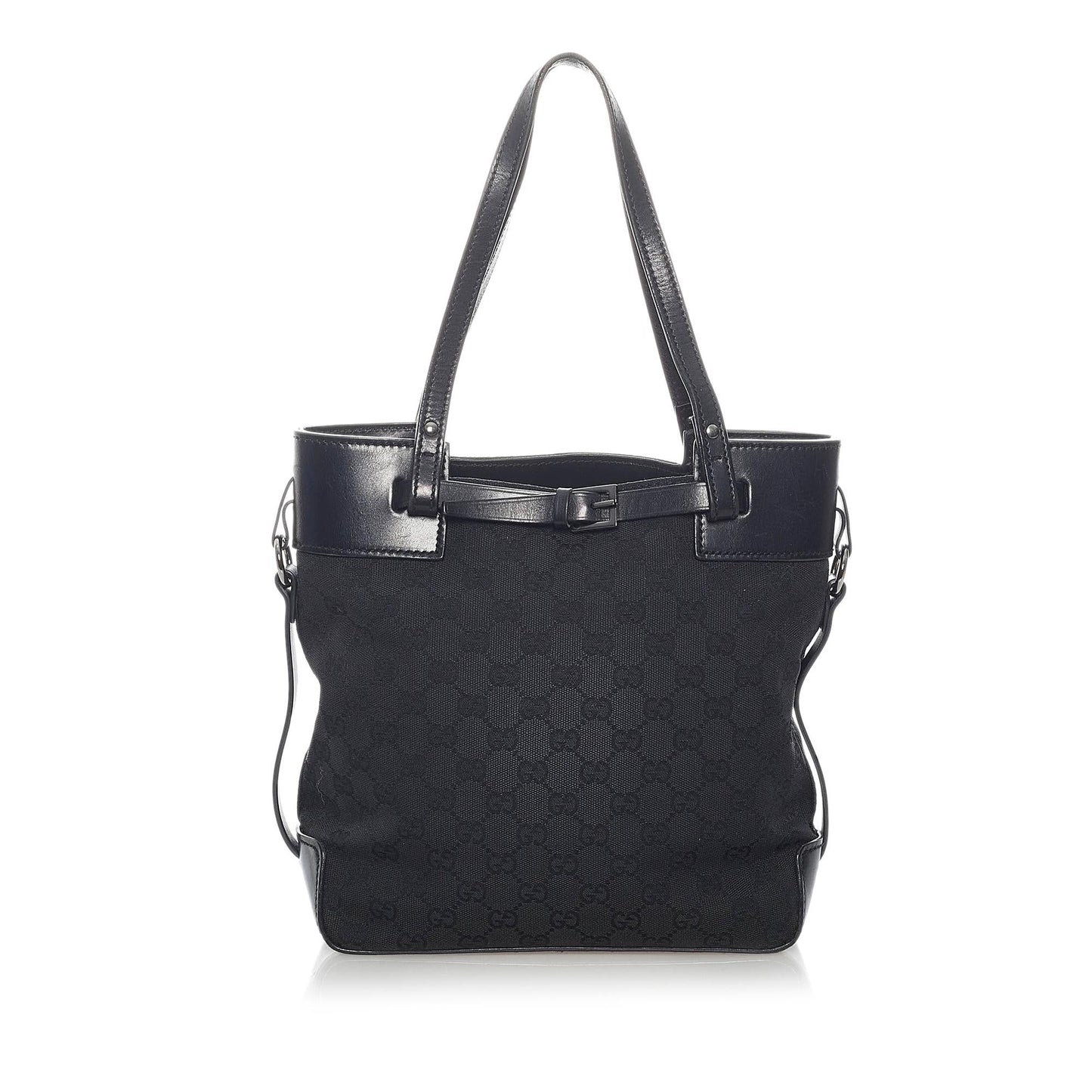 Gucci GG SHG Canvas Black Tote Bag 18