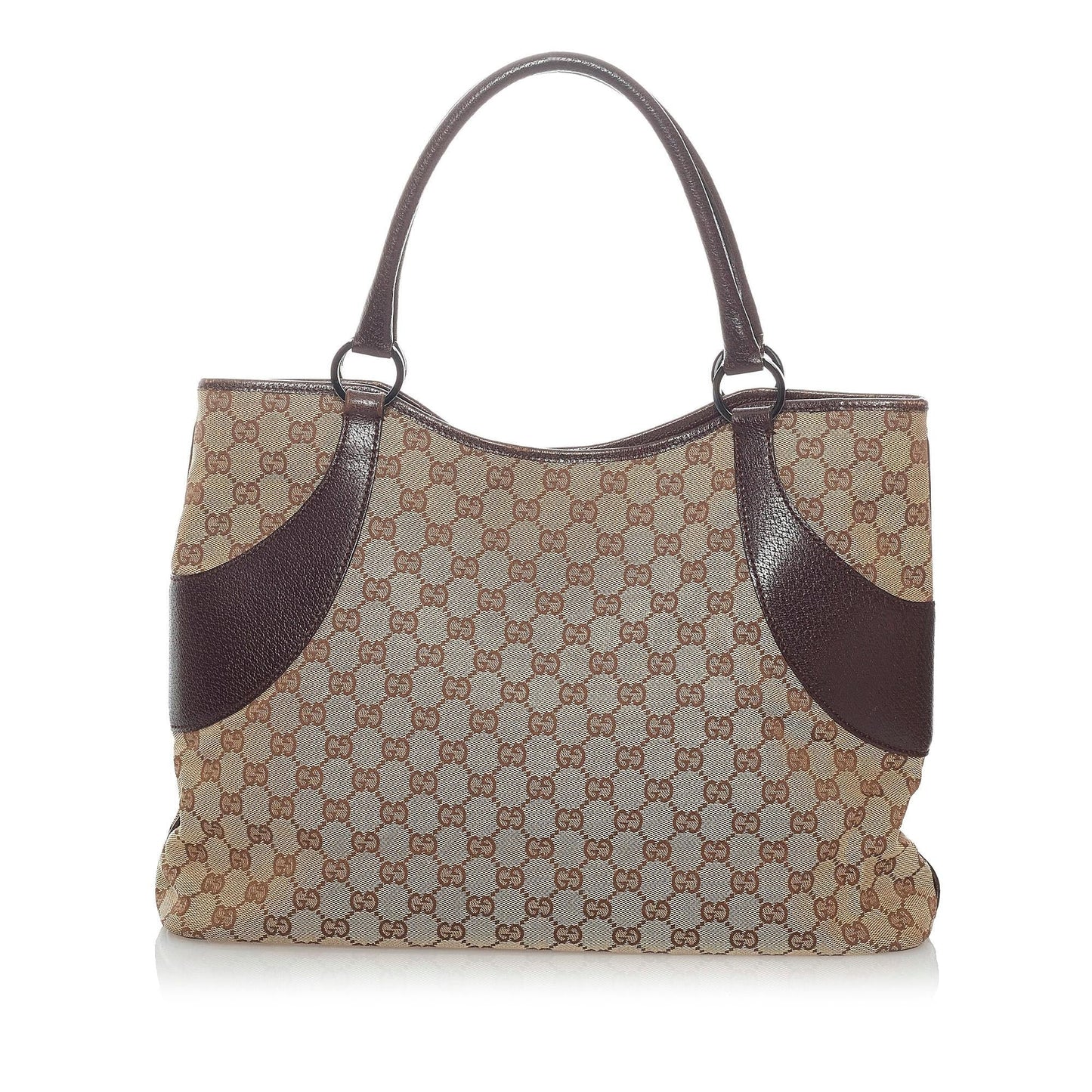Gucci GG SHG Canvas Brown Tote Bag 32