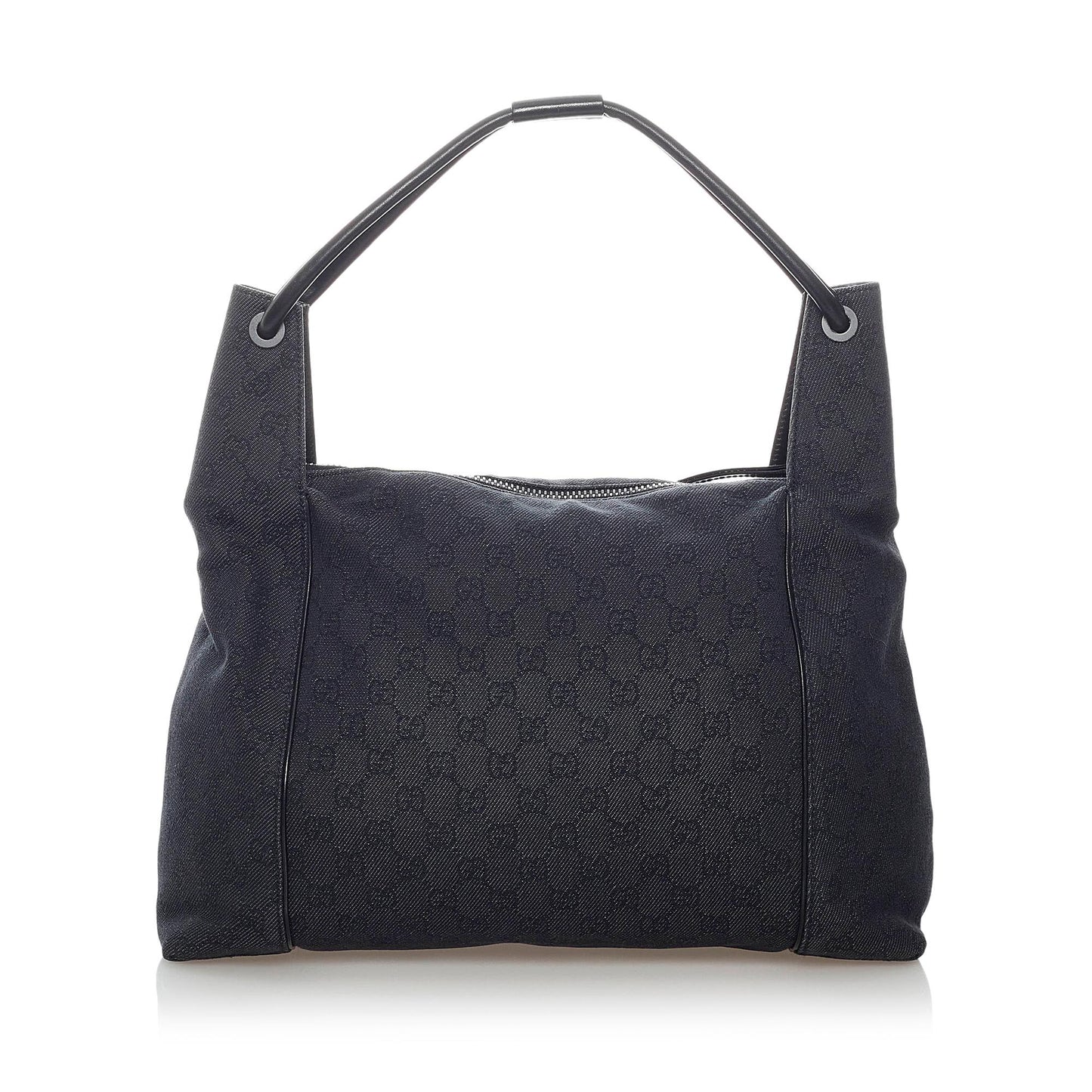 Gucci GG SHG Canvas Calf Black Tote Bag 4