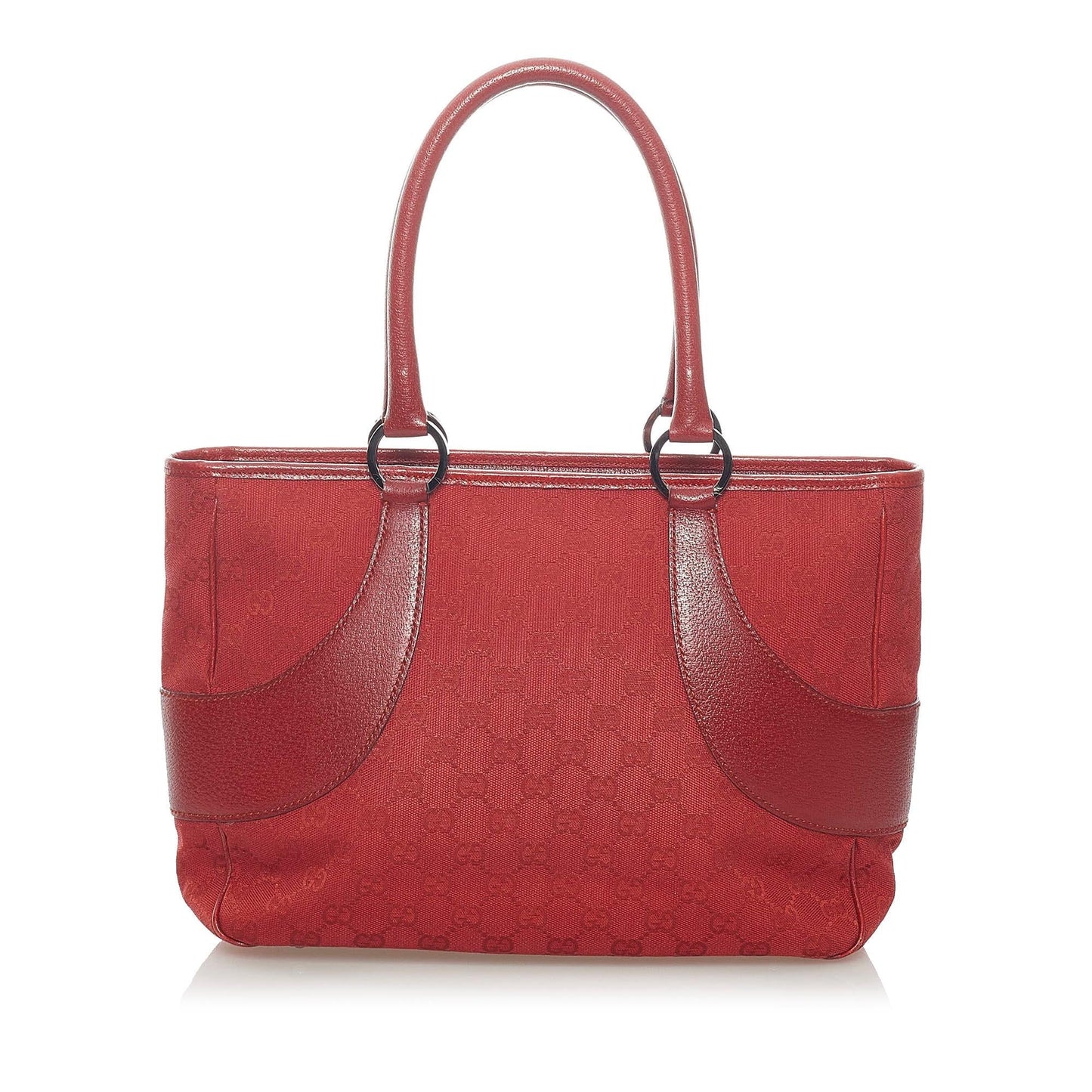 Gucci GG SHG Canvas Red Tote Bag 7