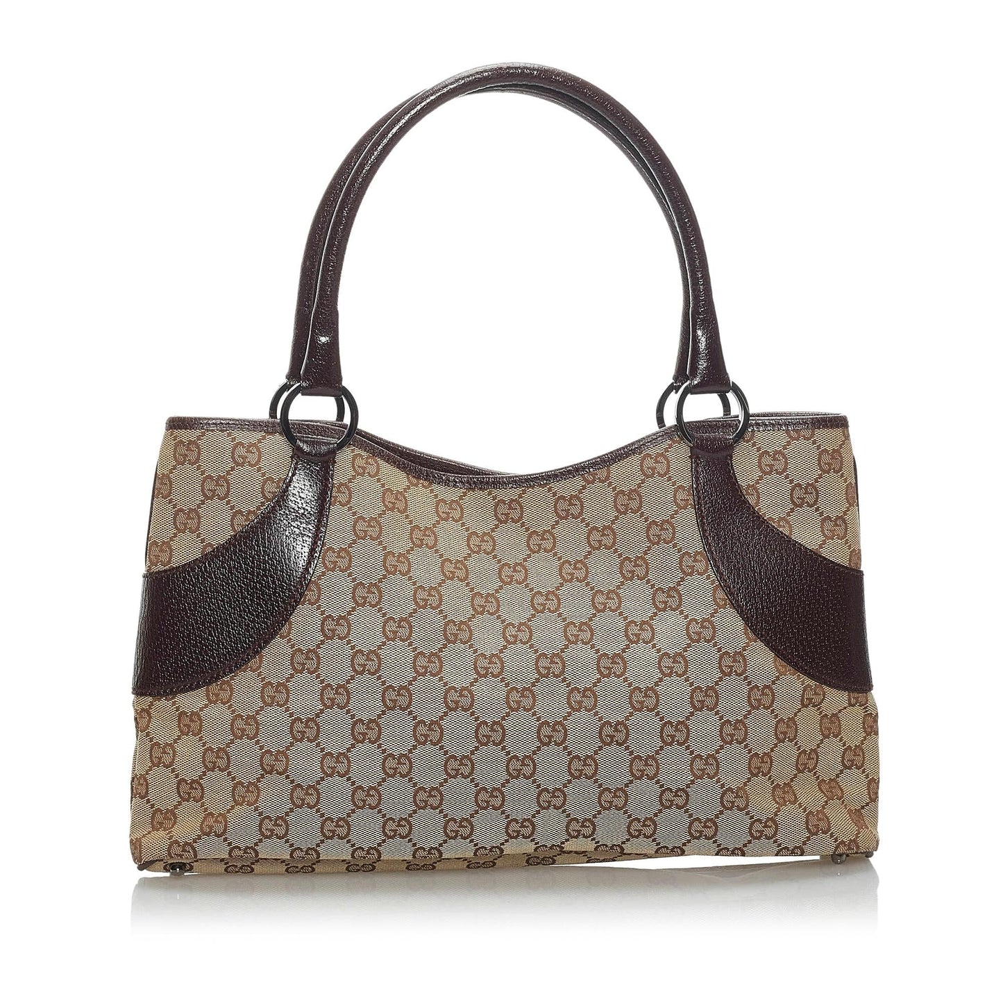 Gucci GG SHG Canvas Brown Tote Bag 10