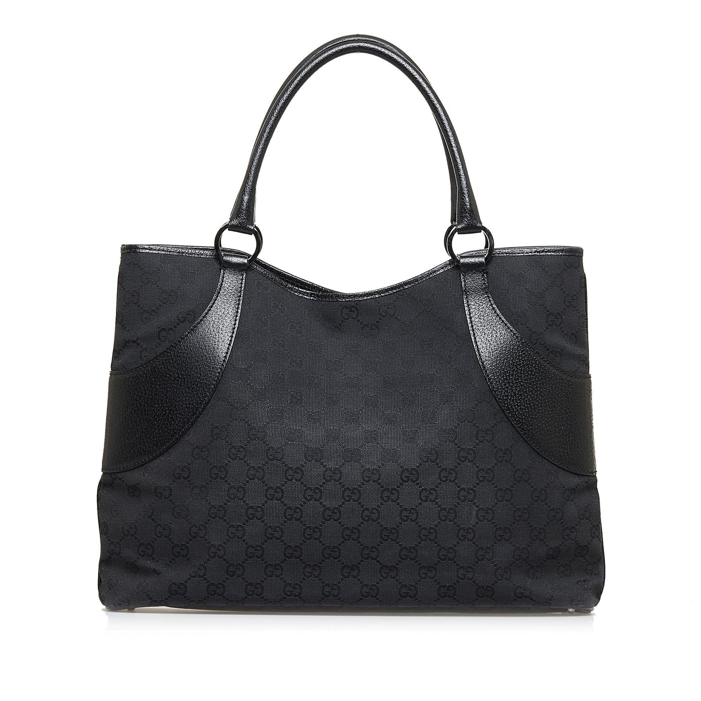 Gucci GG SHG-ufe1mM Canvas Black Tote Bag