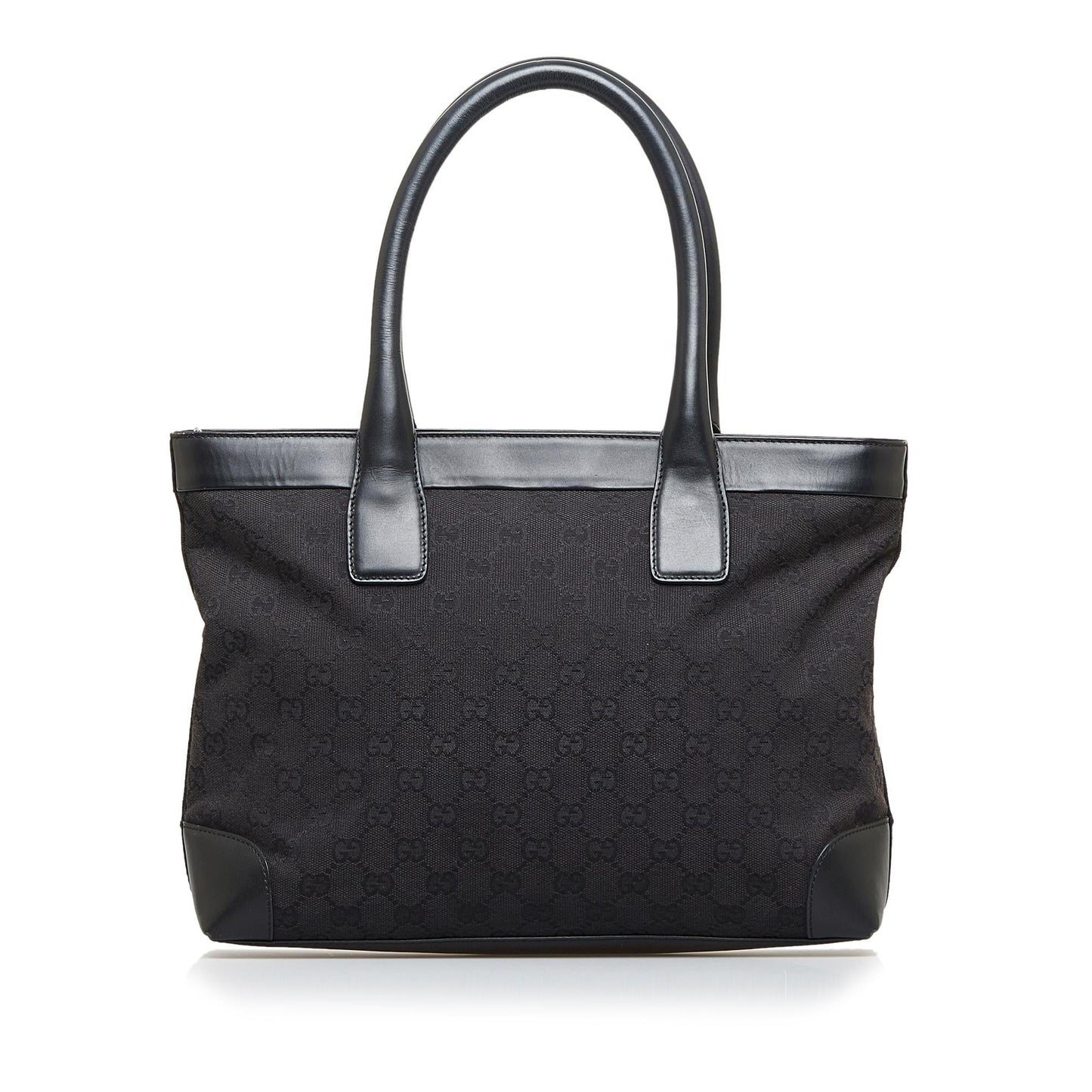 Gucci GG SHG-Zs8krN Canvas Calf Black Tote Bag