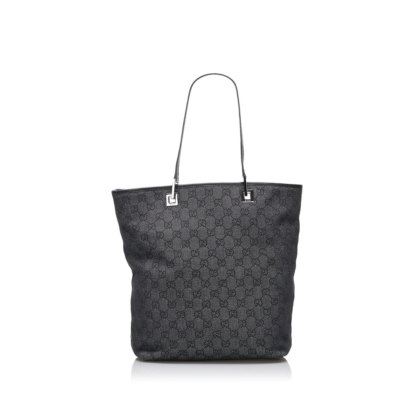 Gucci GG SHG-ZlHwGF Canvas Calf Black Tote Bag