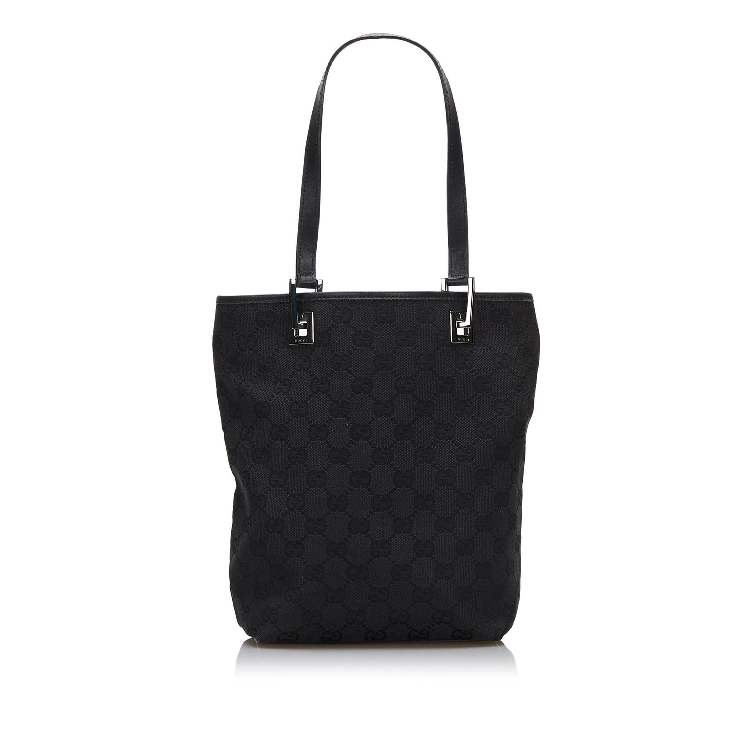 Gucci GG SHG-BFbEcv Canvas Black Tote Bag