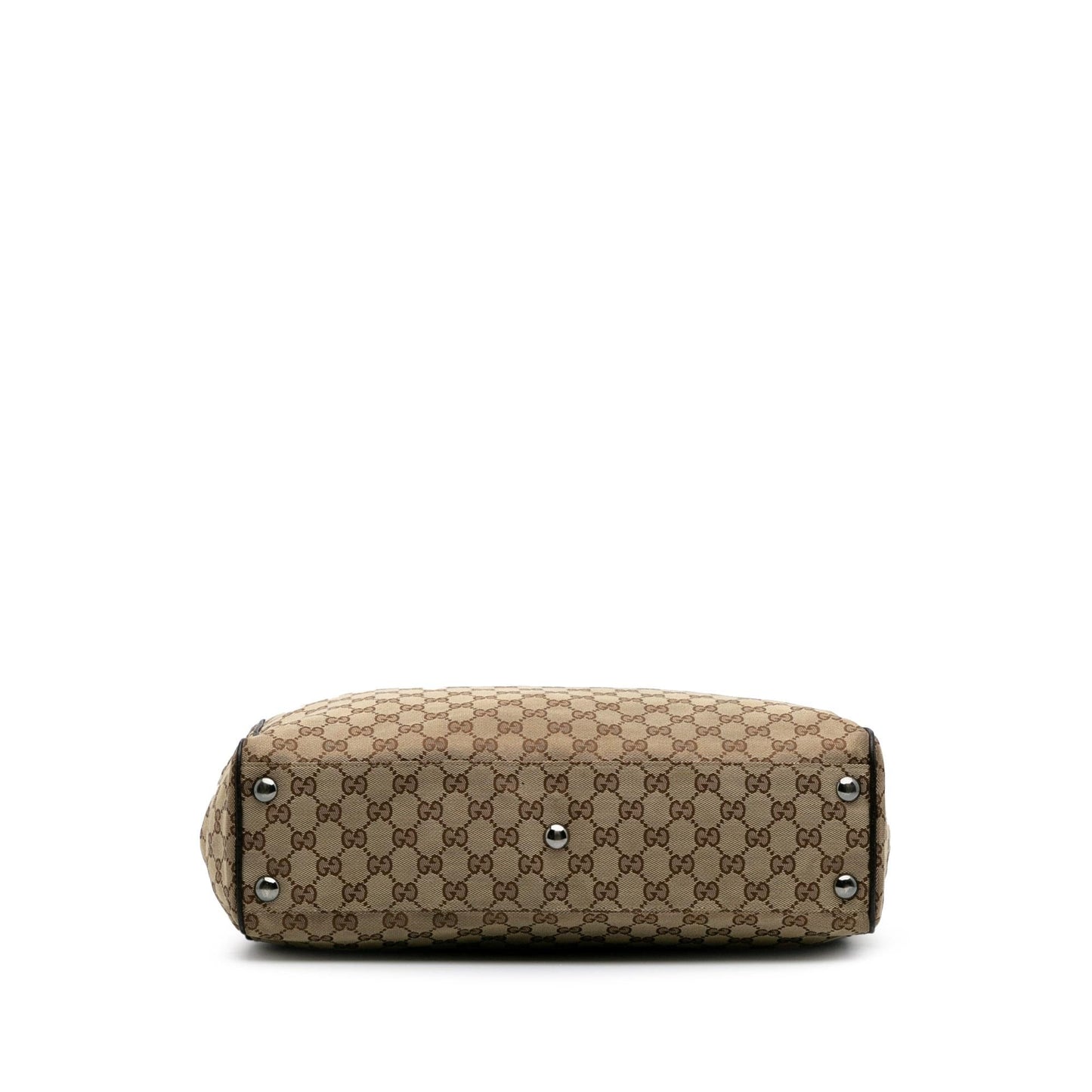 Gucci GG Canvas Brown Tote Bag Tote 25