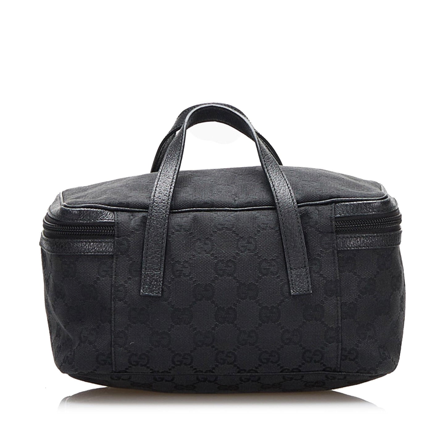 Gucci GG Vanity SHG-7mX3f1 Canvas Calf Black Handbag