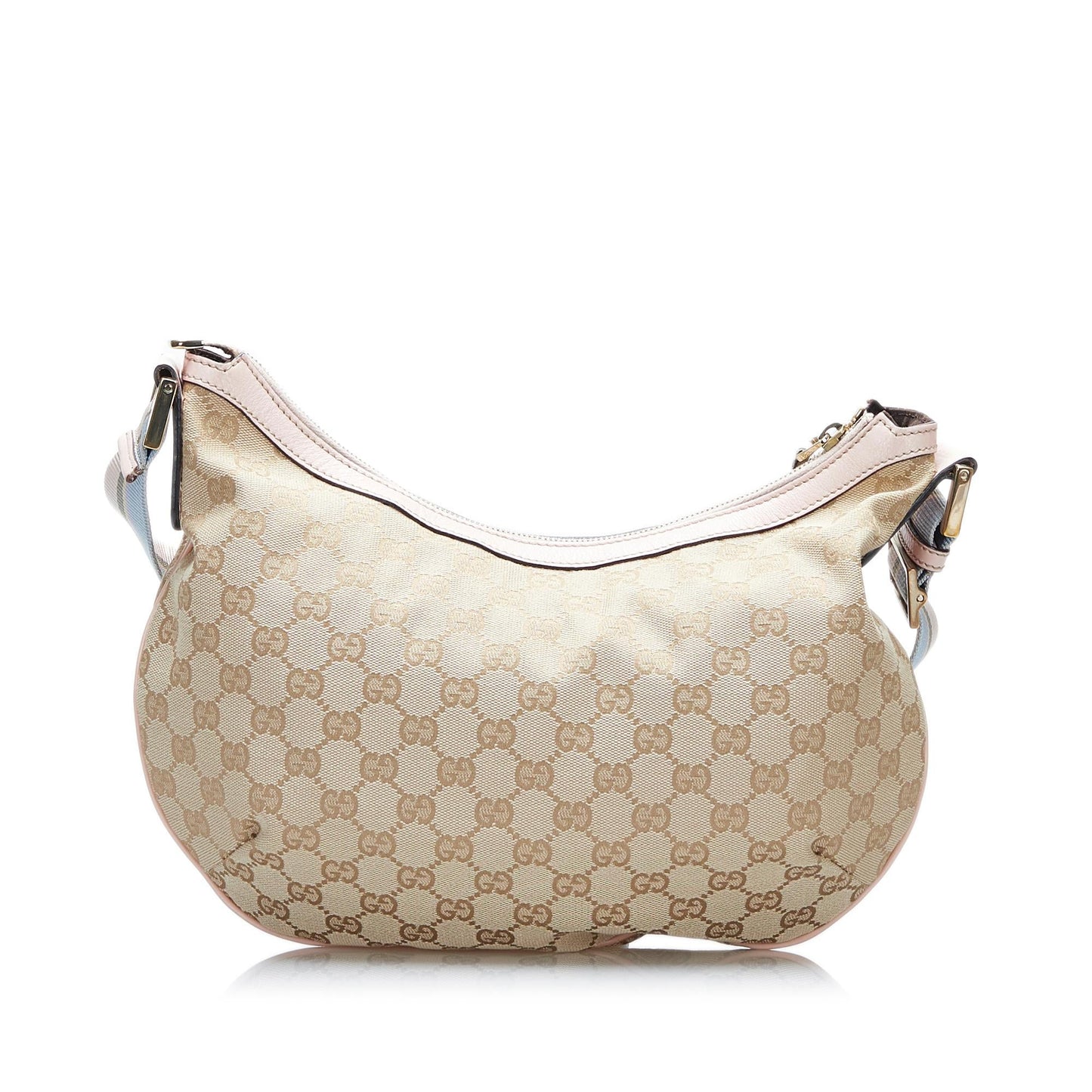 Gucci GG Web SHG-UOozOI Canvas Brown Crossbody Bag