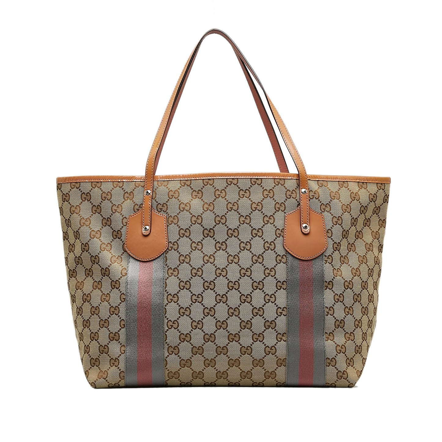 Gucci GG Web Jolie SHG-aU8HGJ Canvas Brown Tote Bag