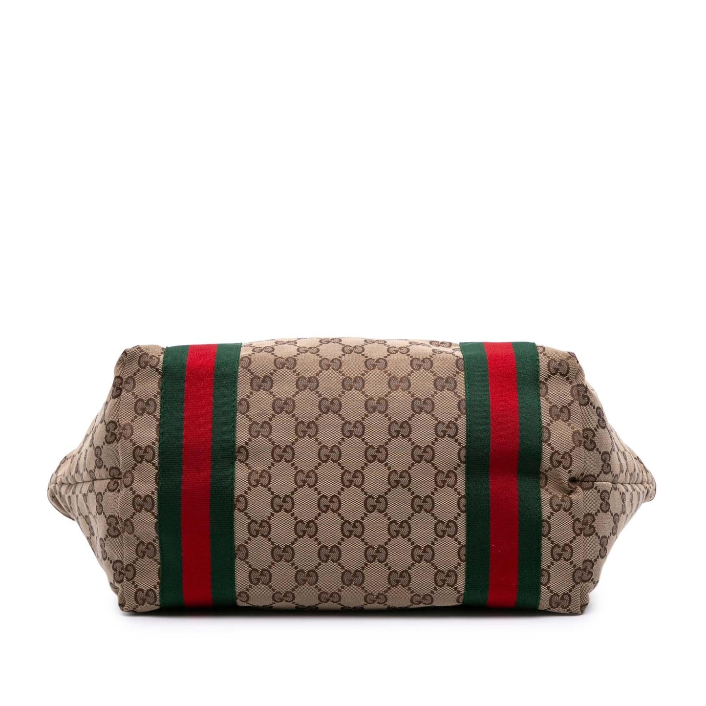Gucci GG Web Jolie Canvas Brown Tote Bag