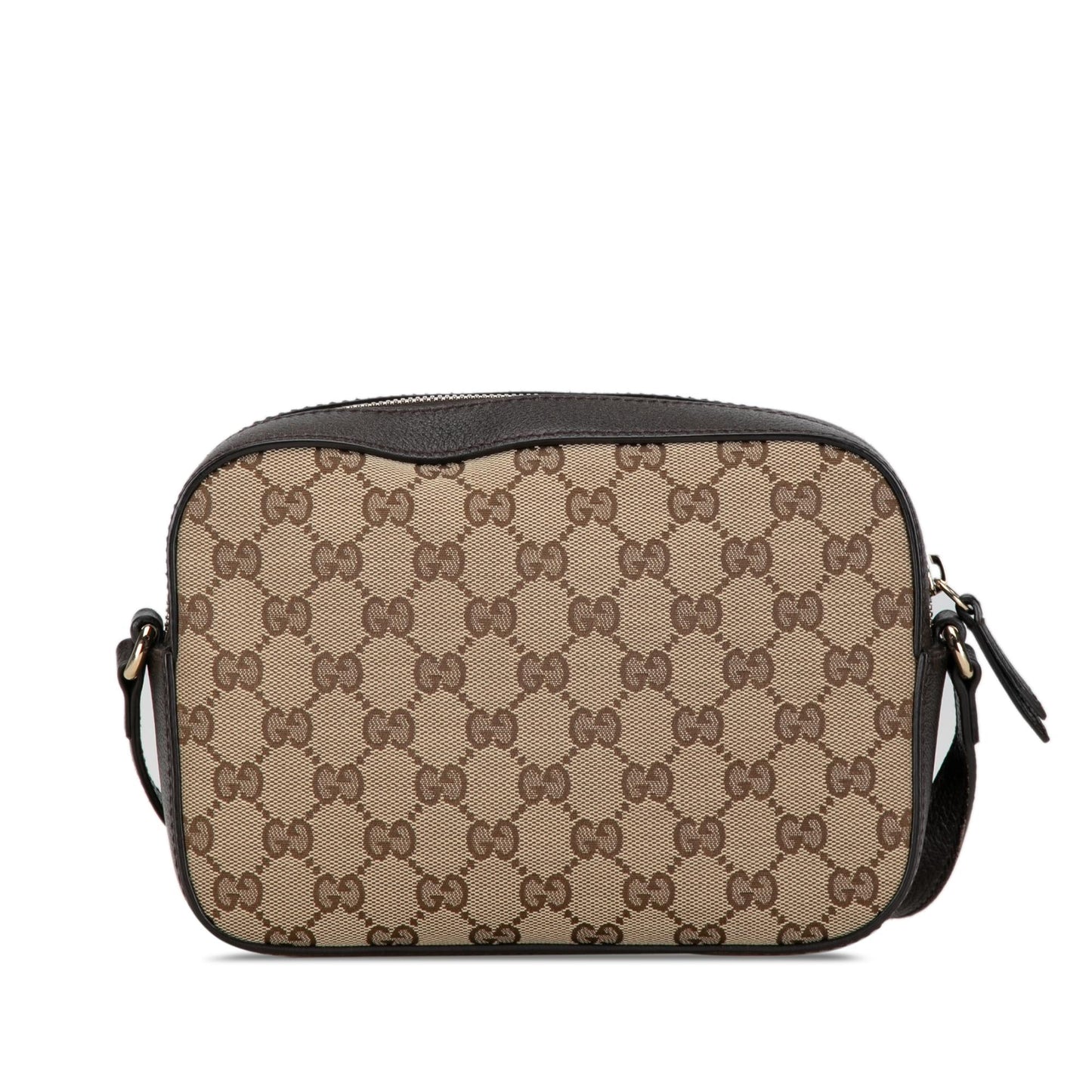 Gucci GG Webby Bee SHG-5e2Nmh Canvas Calf Brown Crossbody Bag