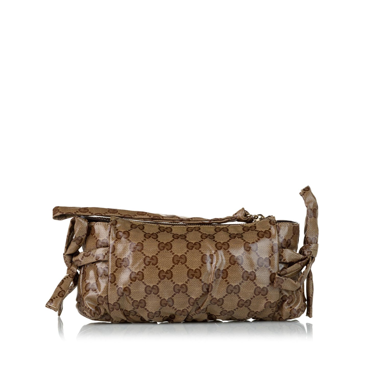 Gucci GG Crystal Hysteria SHG Brown Clutch Bag