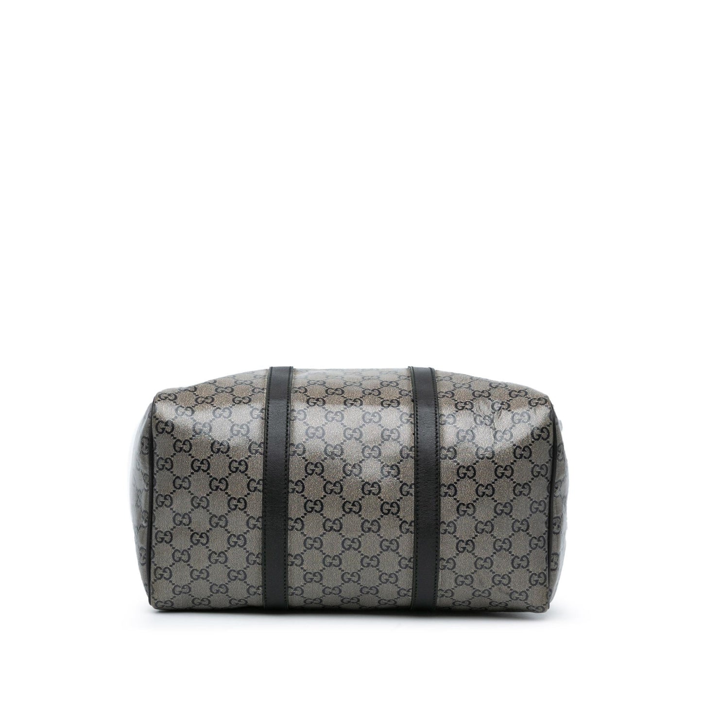 Gucci GG Crystal Joy Boston Canvas Calf Brown Satchel Bag