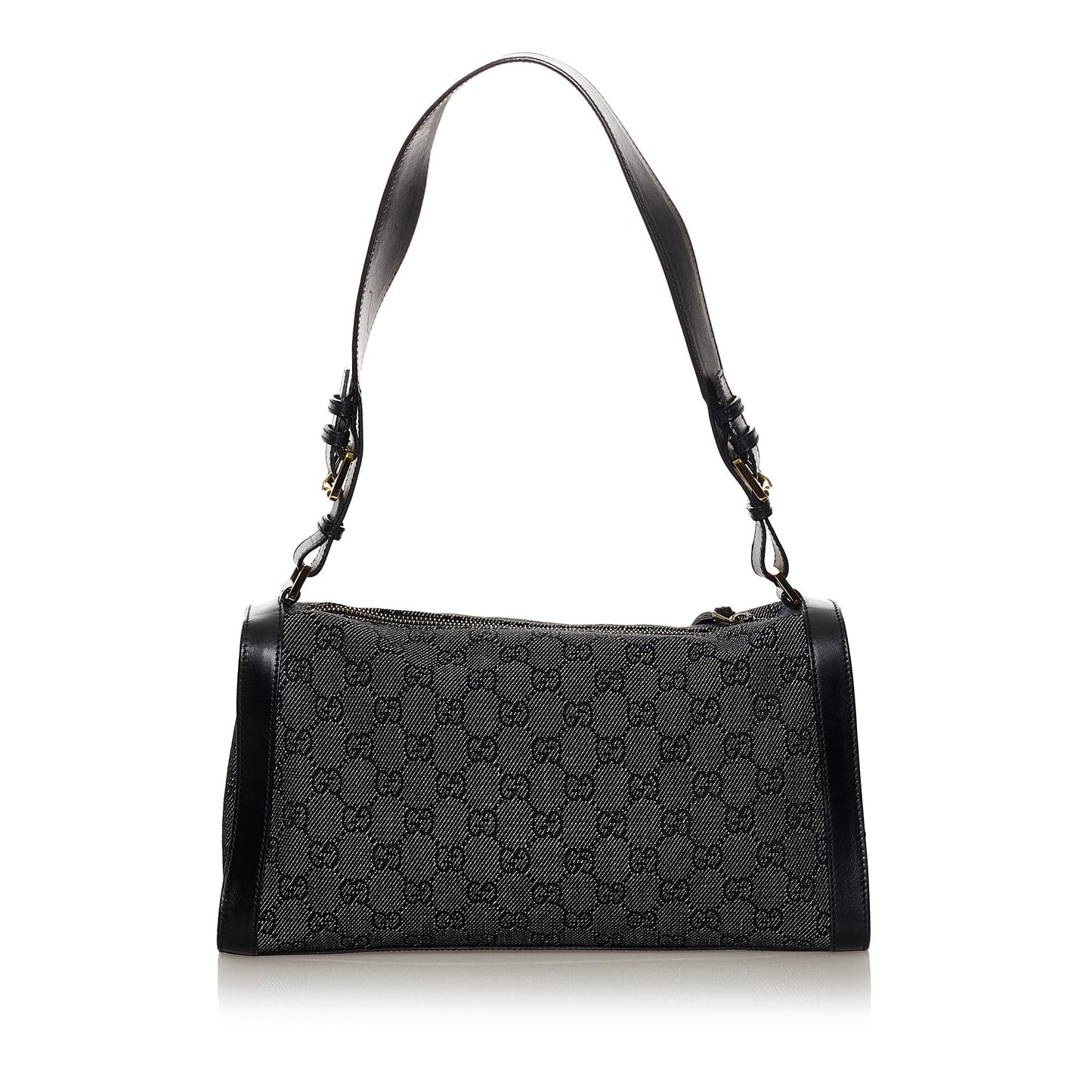 Gucci GG SHG Denim Black Grey Shoulder Bag