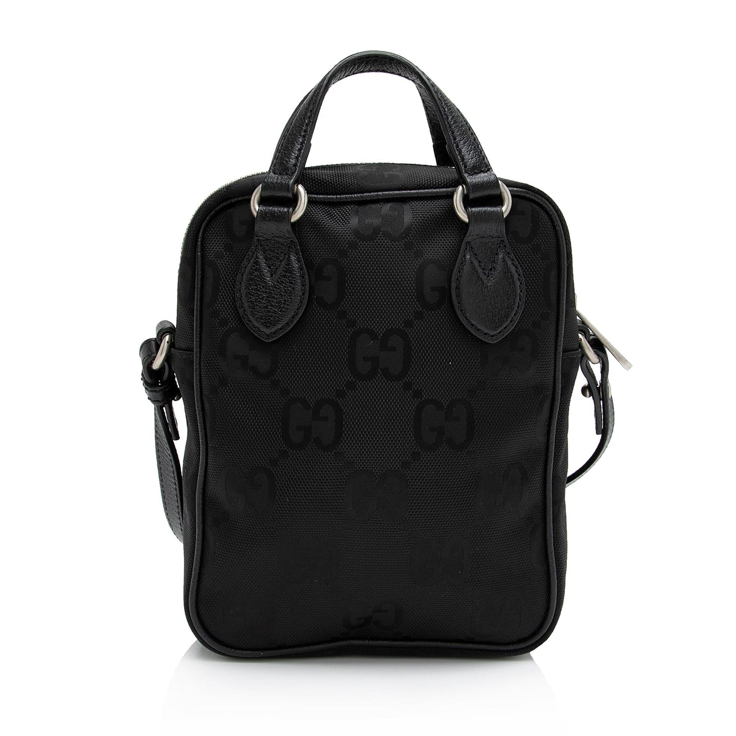Gucci GG Econyl Off Grid Leather Nylon Black Mini Crossbody Bag