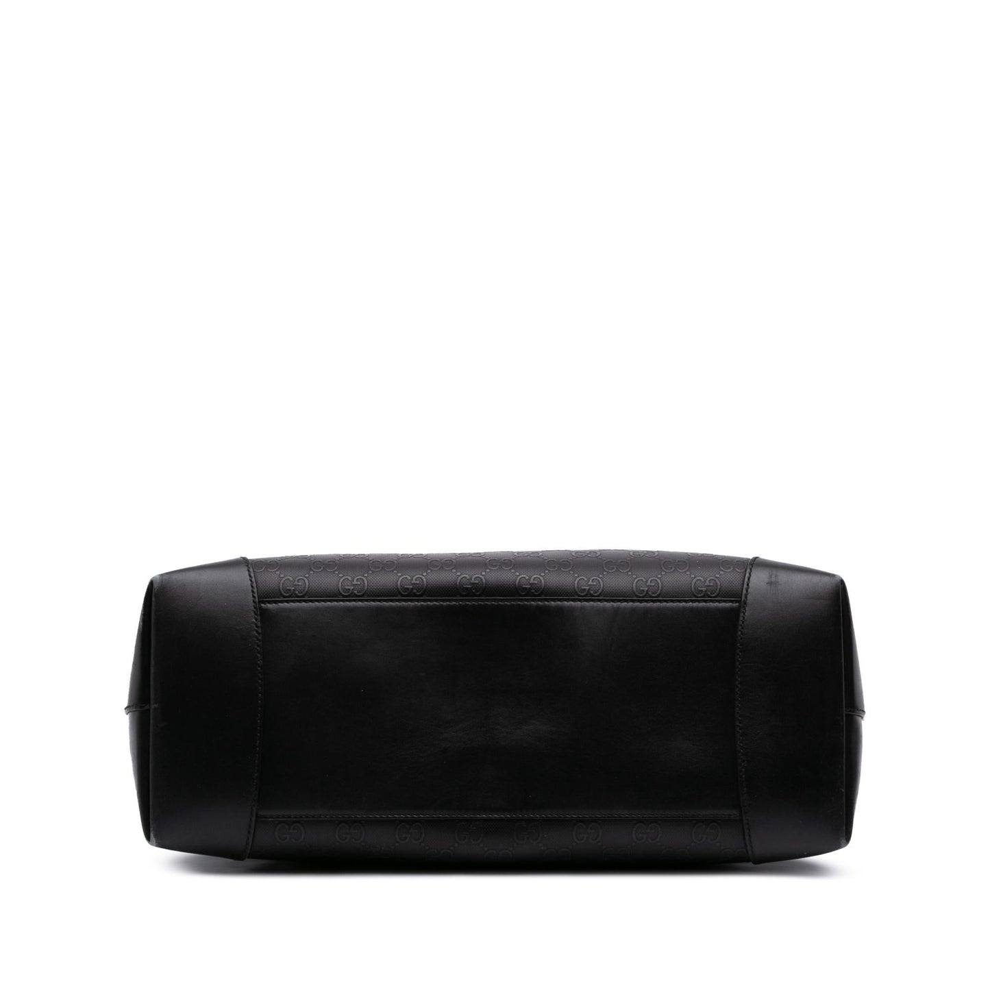 Gucci GG Embossed Hilary Lux Leather Calf Black Tote Bag