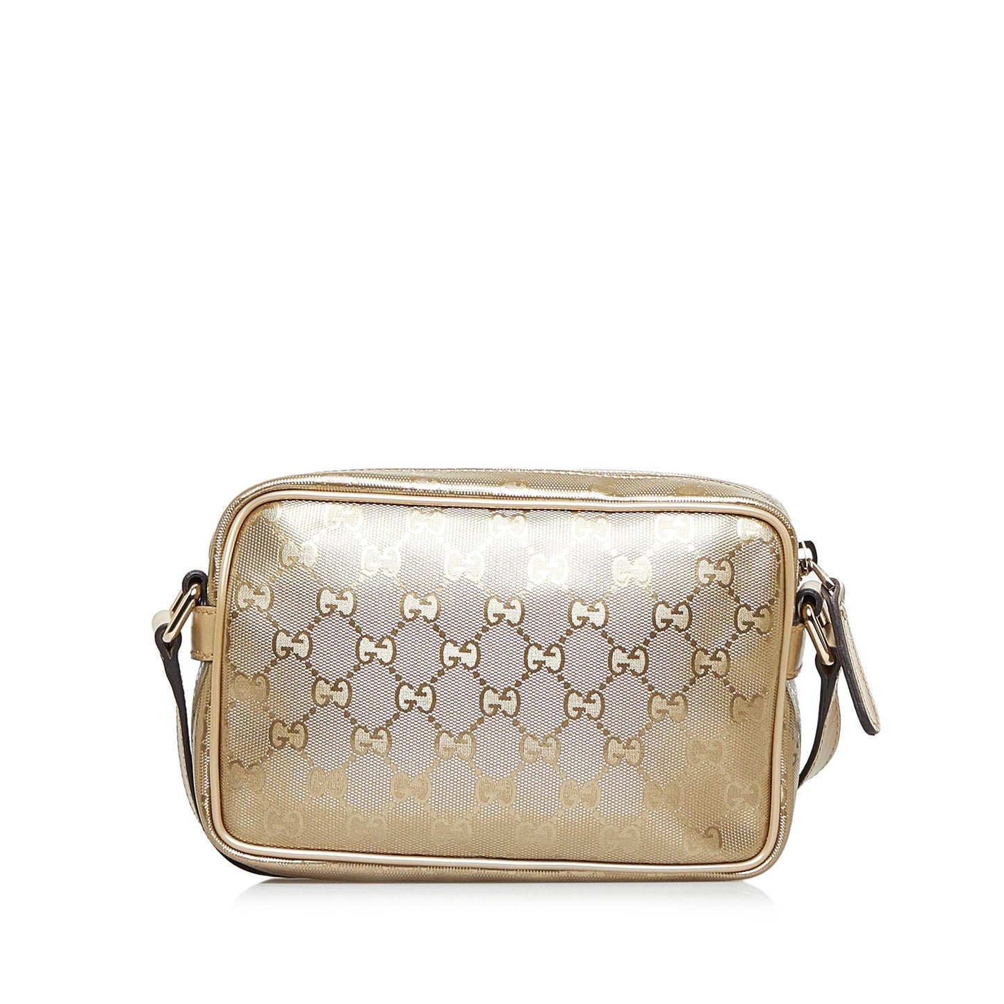 Gucci GG Imprime SHG-uWEpV5 Canvas Gold Crossbody Bag
