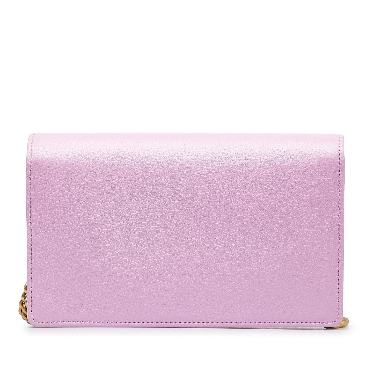 Gucci GG Marmont Embellished Wallet On Calf Pink Chain Crossbody Bag