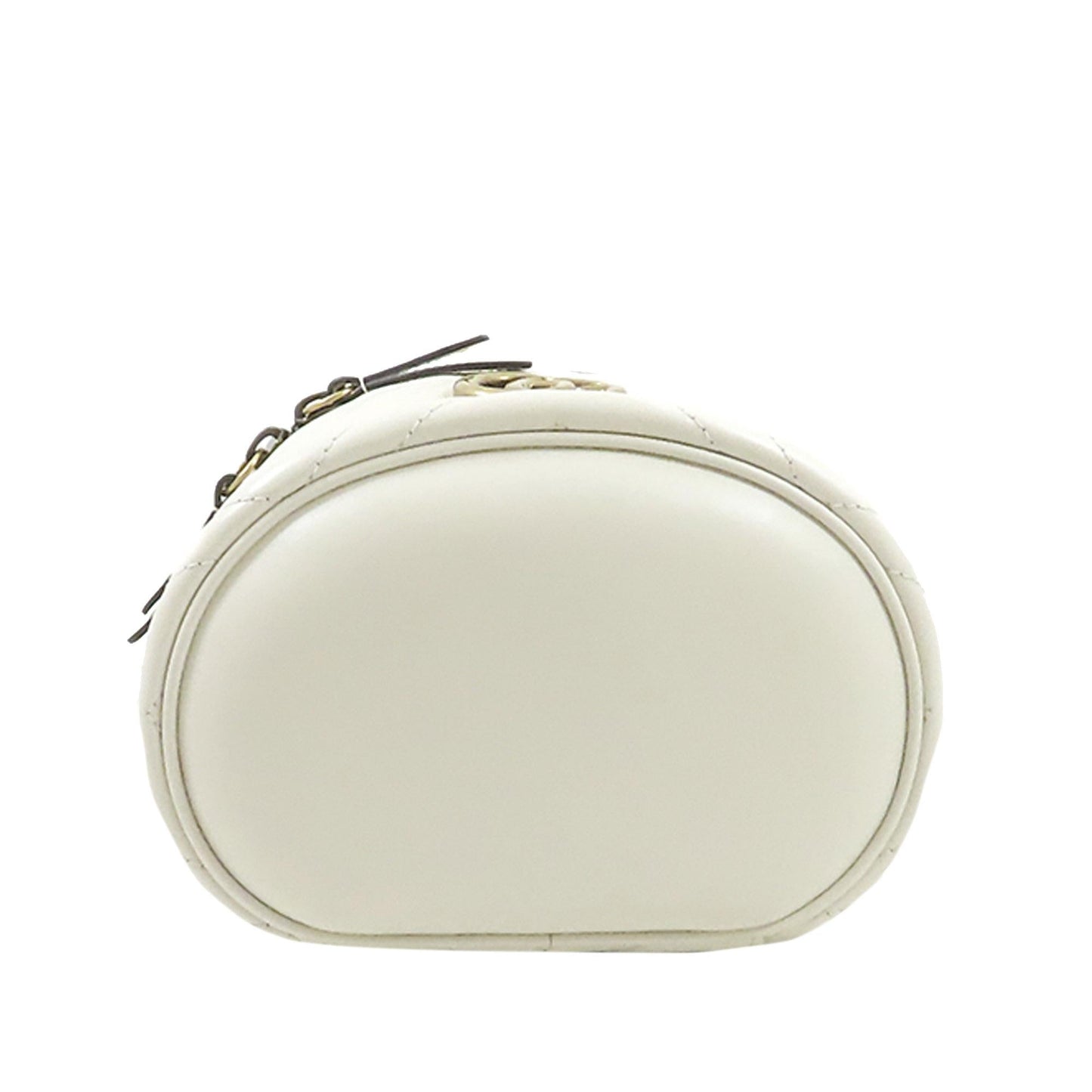 Gucci GG Marmont Round Backpack SHG-oXsHC9 Leather Calf White