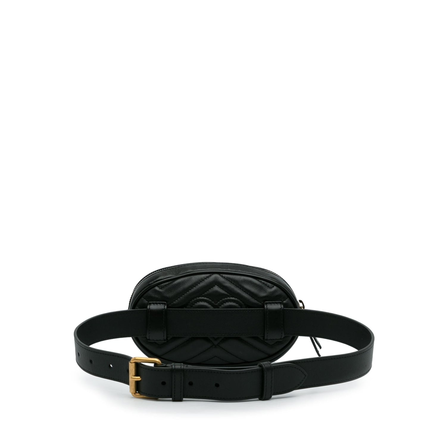 Gucci GG Marmont Belt SHG-ViYF48 Matelasse Calf Black Accessory