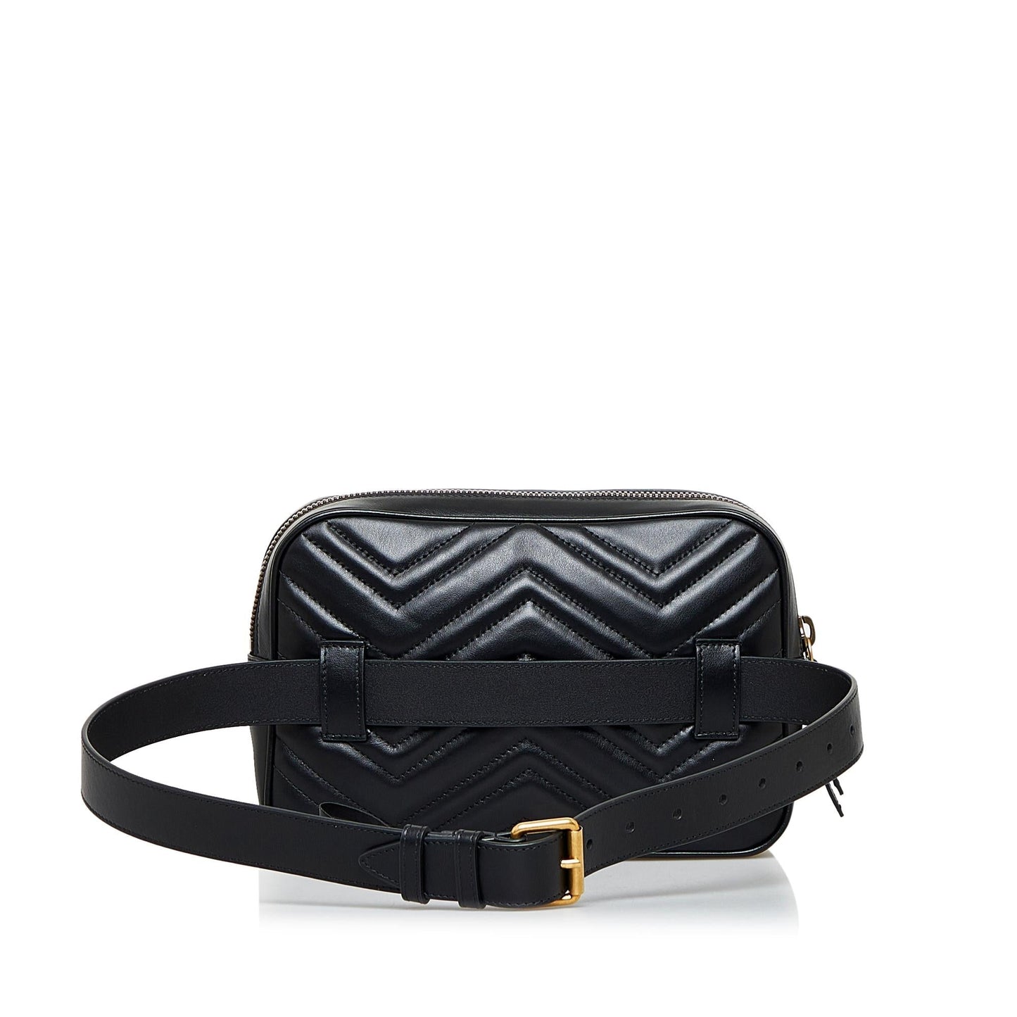 Gucci GG Marmont Square Belt SHG-nM1QkU Matelasse Calf Black Accessory