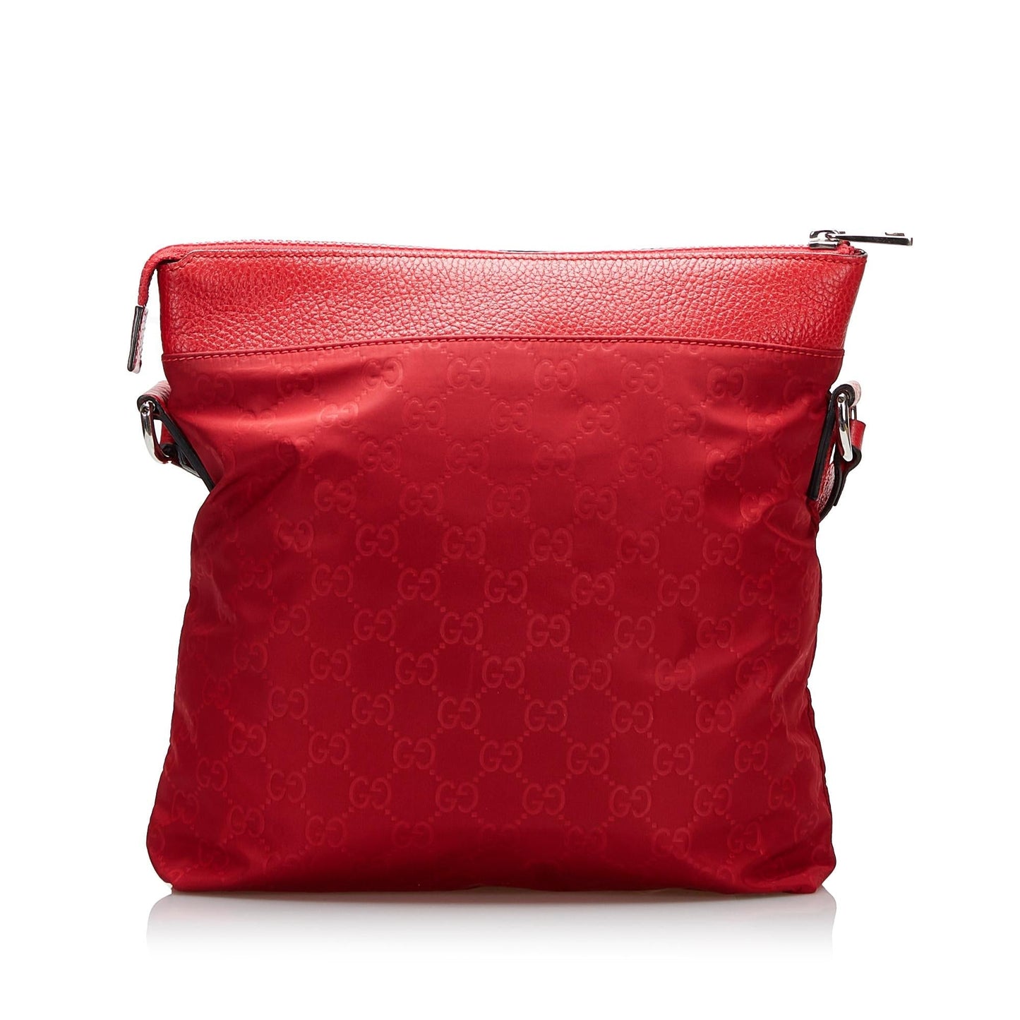 Gucci GG SHG-1cIuee Nylon Red Crossbody Bag