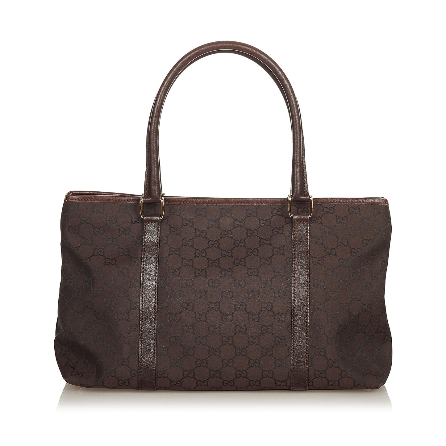 Gucci GG SHG Nylon Brown Tote Bag