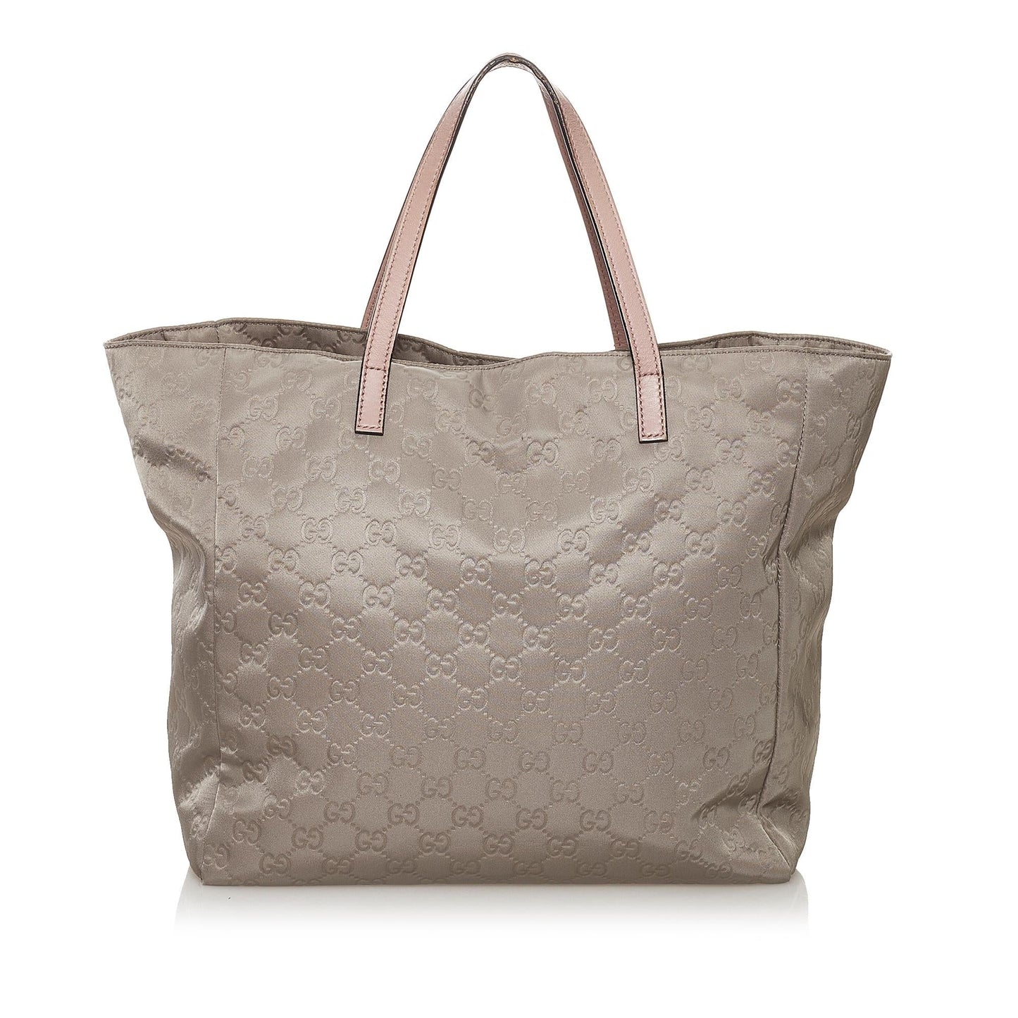 Gucci GG SHG Nylon Calf Pink Grey Tote Bag