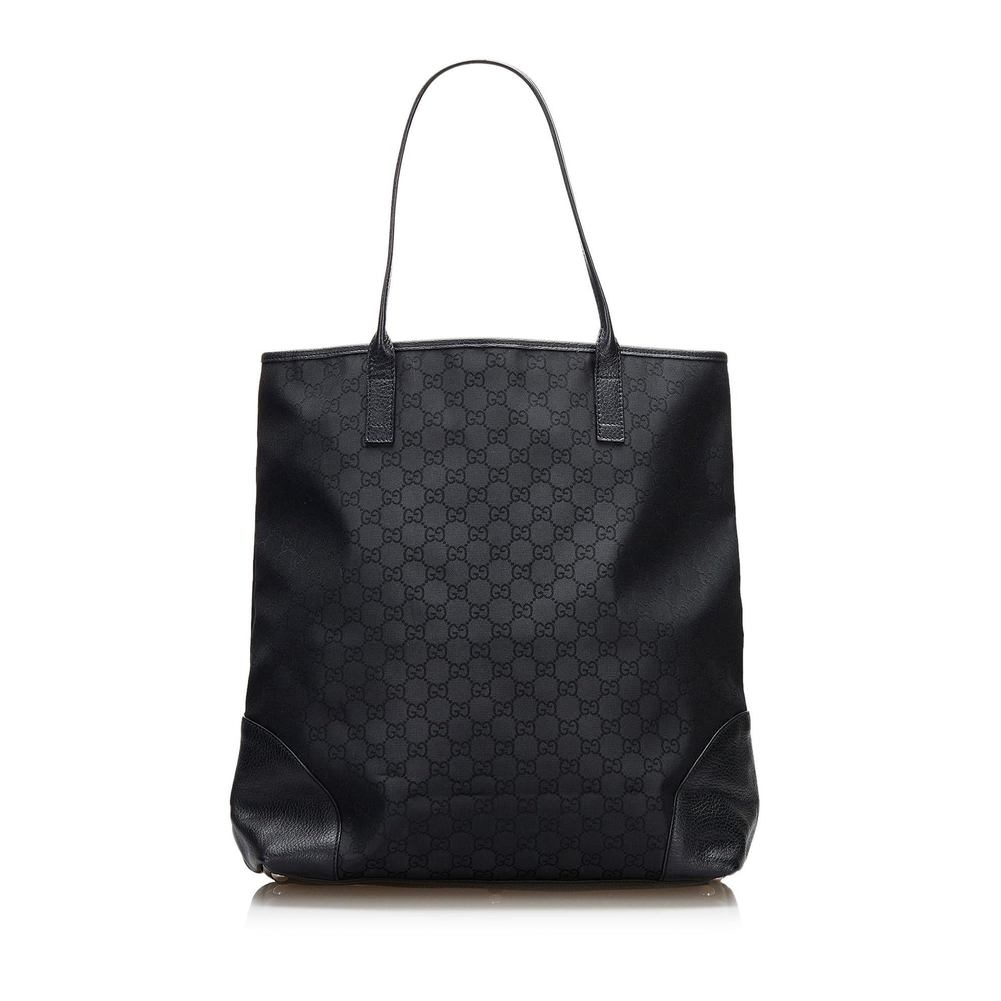 Gucci GG SHG-yOEqEf Nylon Calf Black Tote Bag