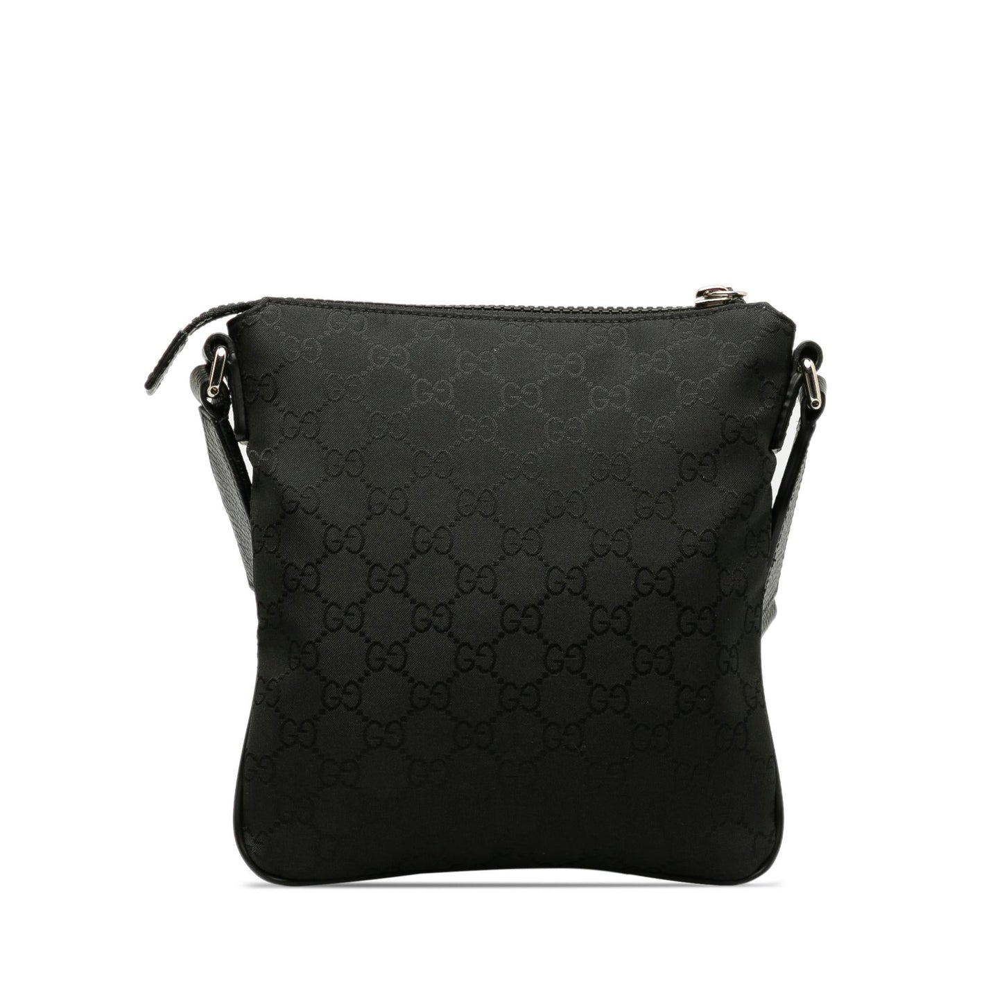 Gucci GG Web SHG-40YFq2 Nylon Black Crossbody Bag