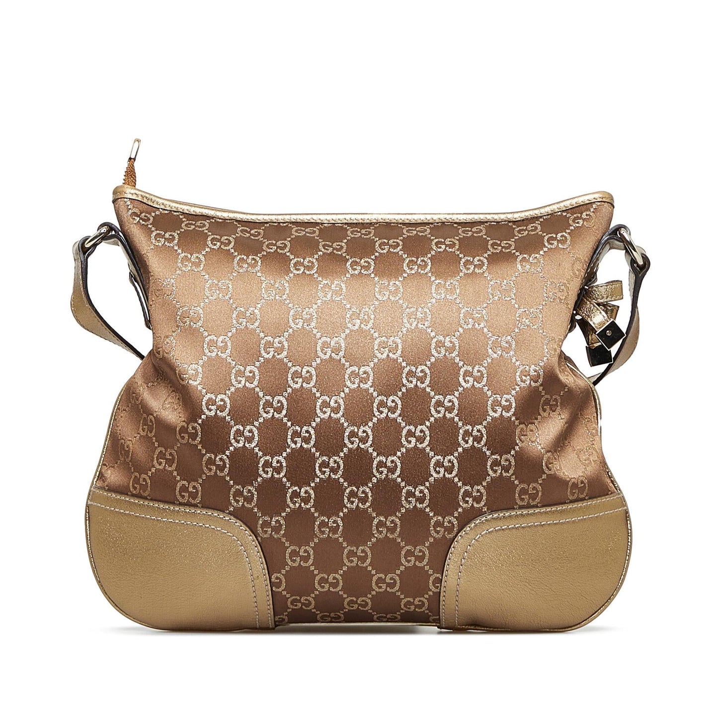 Gucci GG Princy SHG-Ni26BV Satin Brown Crossbody Bag