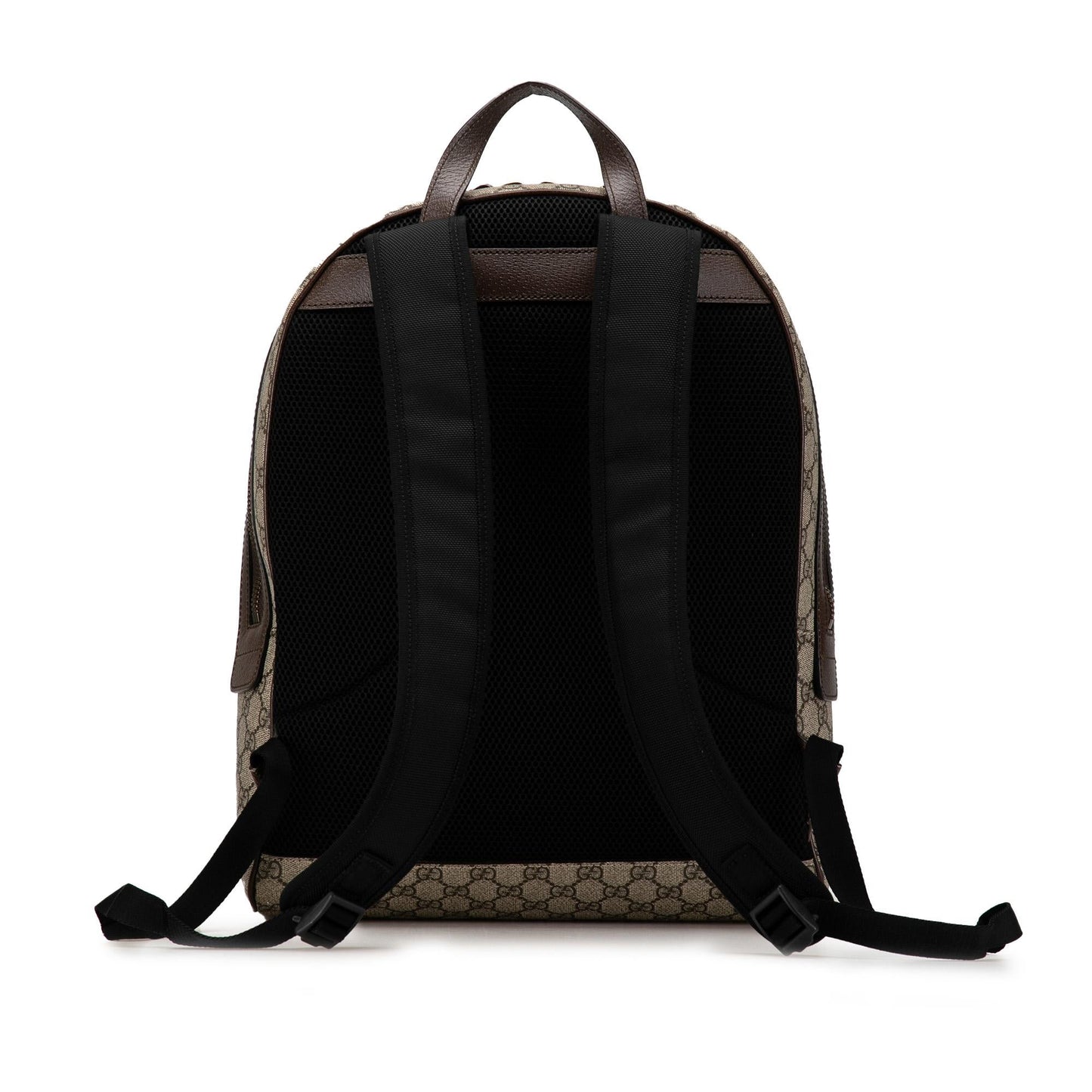 Gucci GG Supreme Animalier Web Backpack Canvas Calf Brown