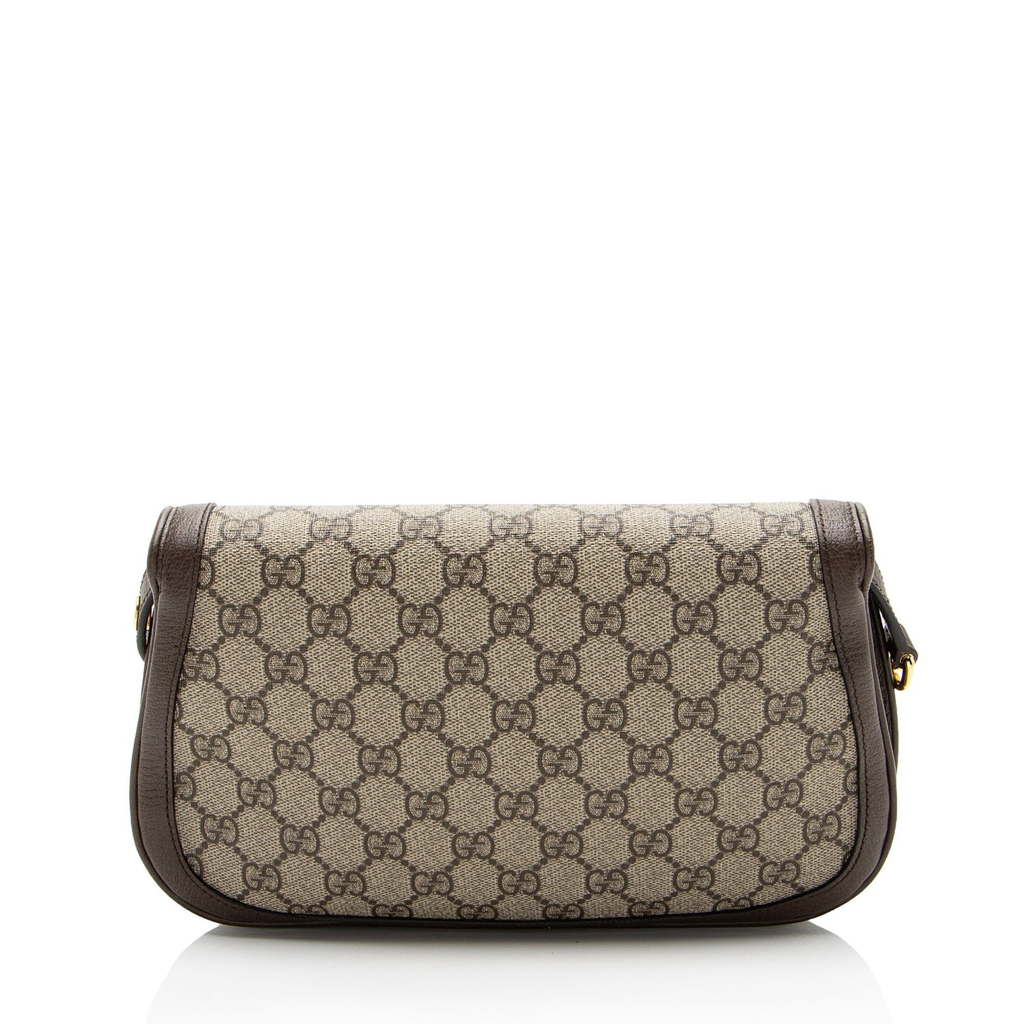 Gucci GG Supreme Blondie Leather Canvas Brown Small Shoulder Bag