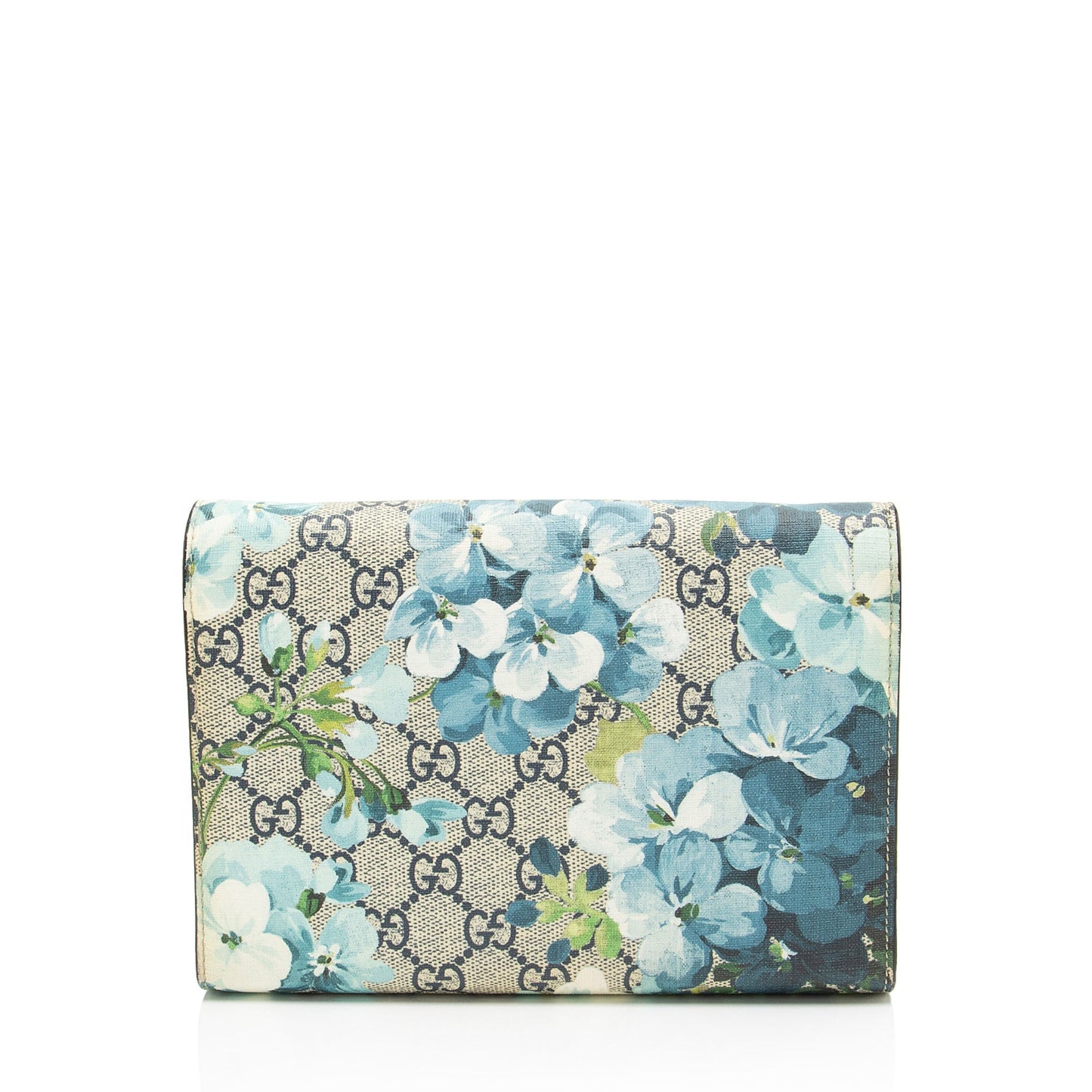 Gucci GG Supreme Blooms Dionysus Wallet Chain Crossbody Bag