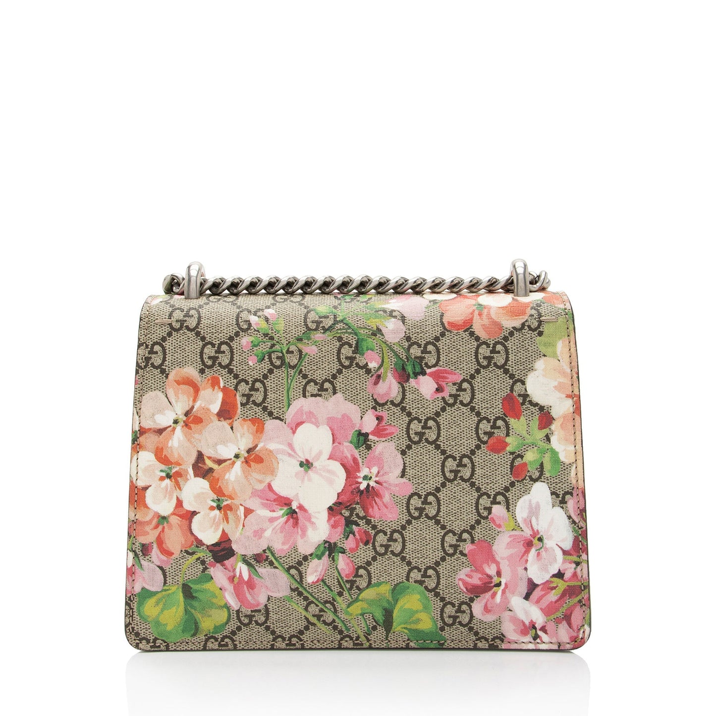 Gucci GG Supreme Blooms Dionysus Canvas Suede Beige Pink Crossbody Bag