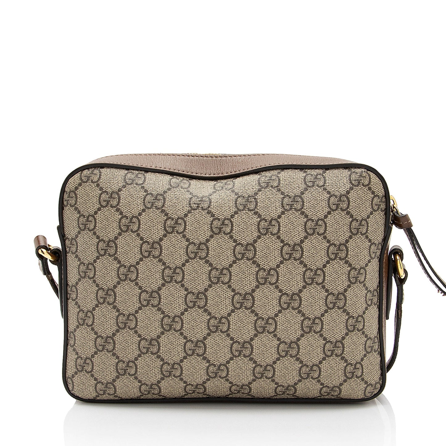 Gucci GG Supreme Horsebit SHF-EumYCS Leather Canvas Calfskin Brown Crossbody Bag