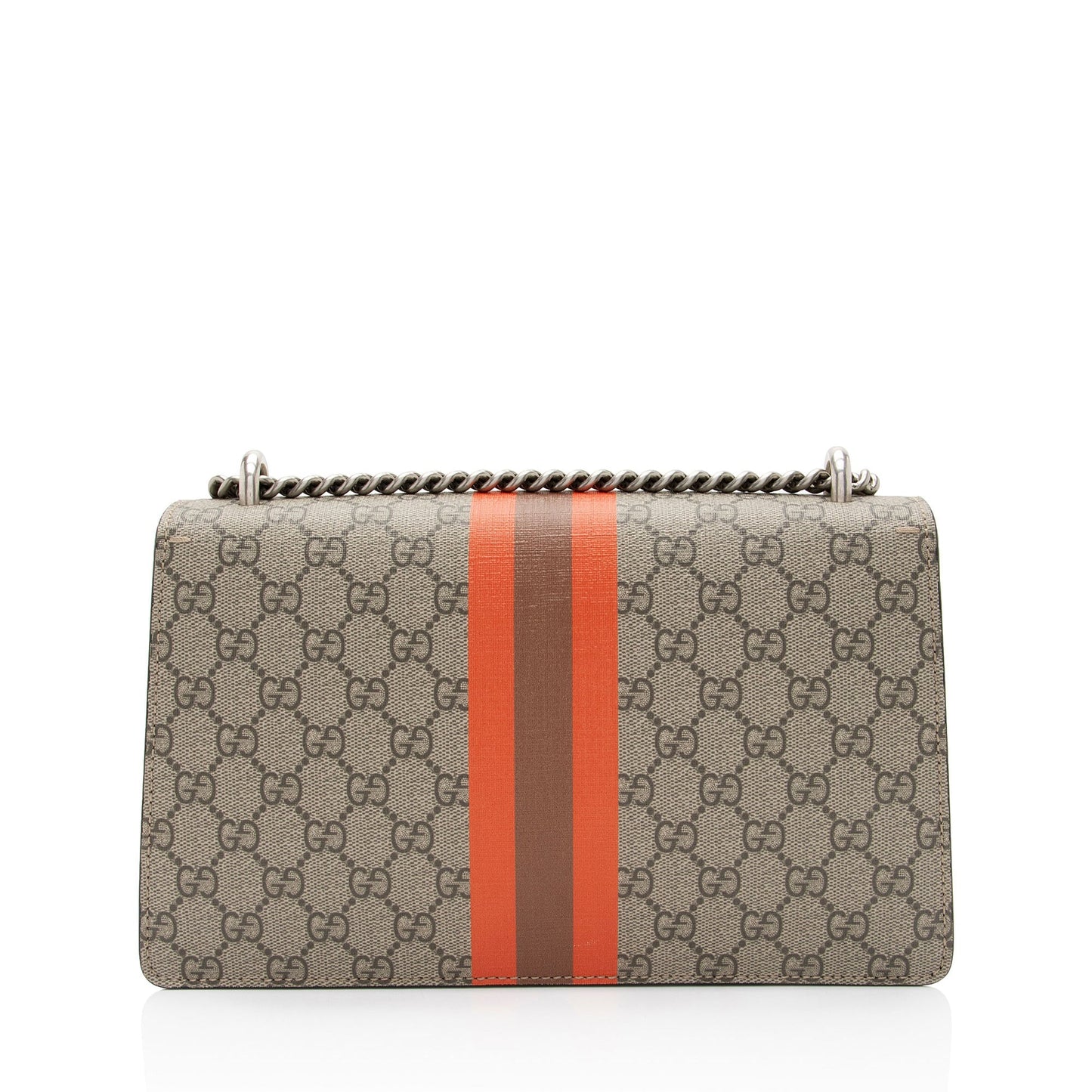 Gucci GG Supreme Centum Dionysus Leather Canvas White Brown Shoulder Bag