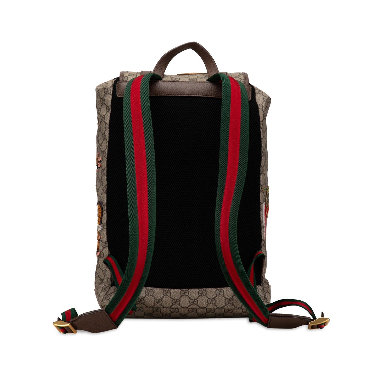 Gucci GG Supreme Courrier Backpack SHG-v9EkNM Canvas Calf Brown