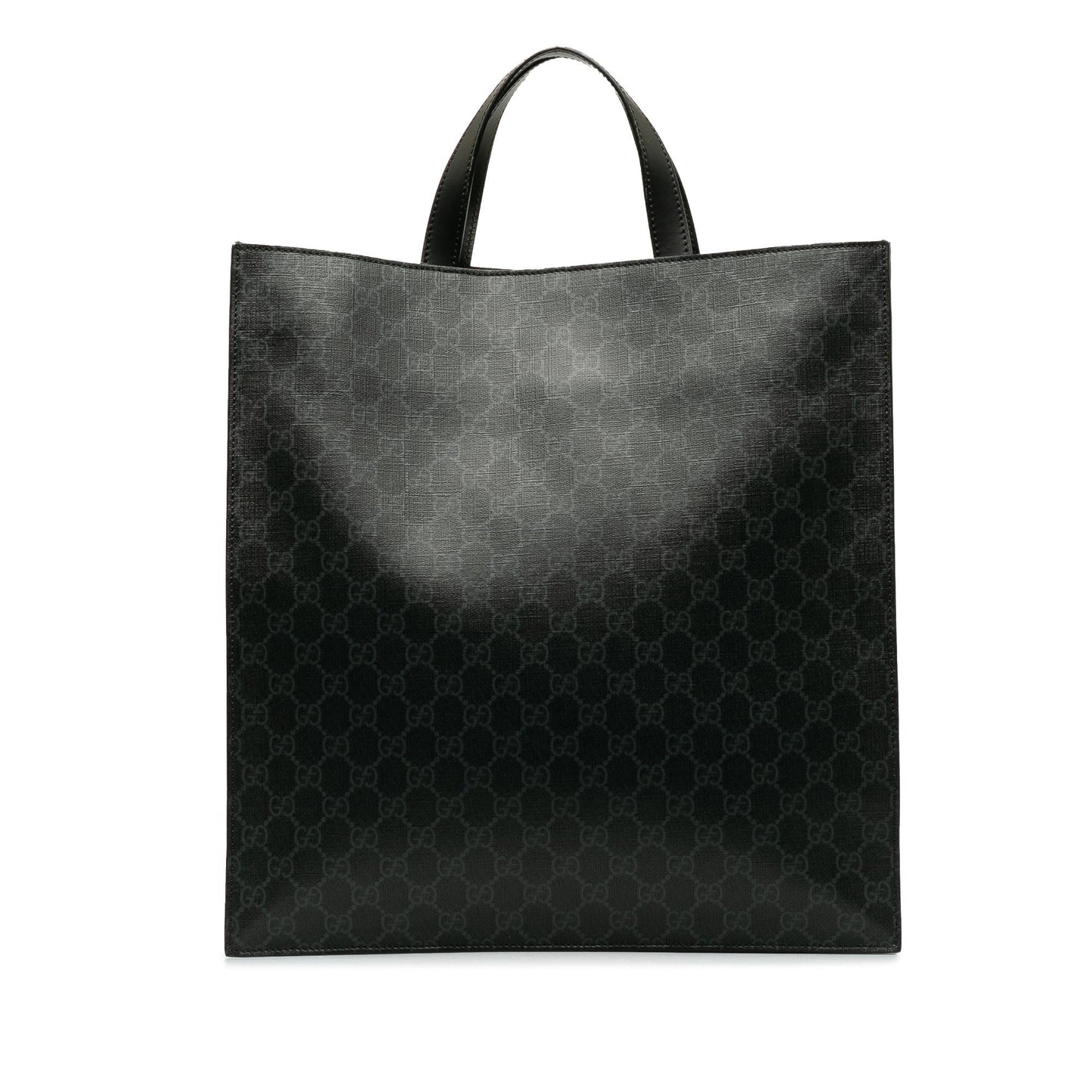 Gucci GG Supreme Courrier Convertible Soft Canvas Black Tote Bag