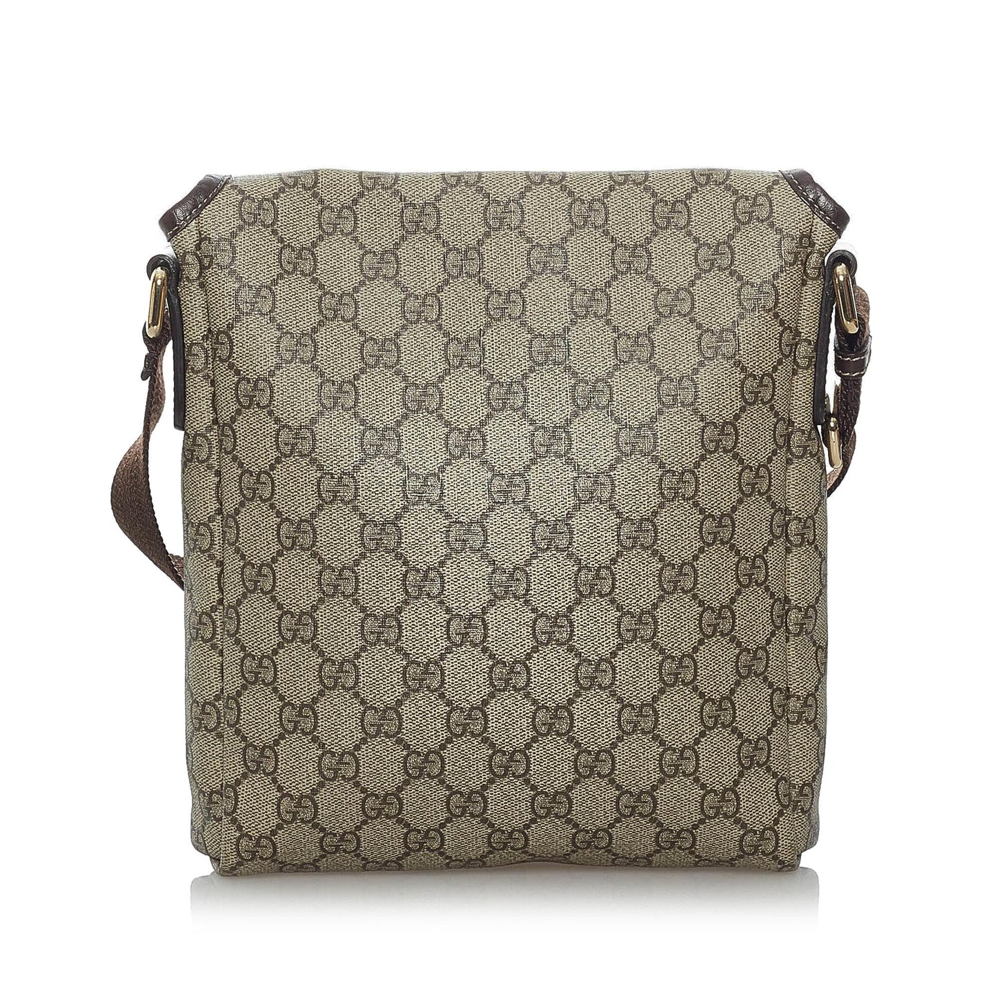 Gucci GG Supreme SHG Canvas Brown Crossbody Bag 9