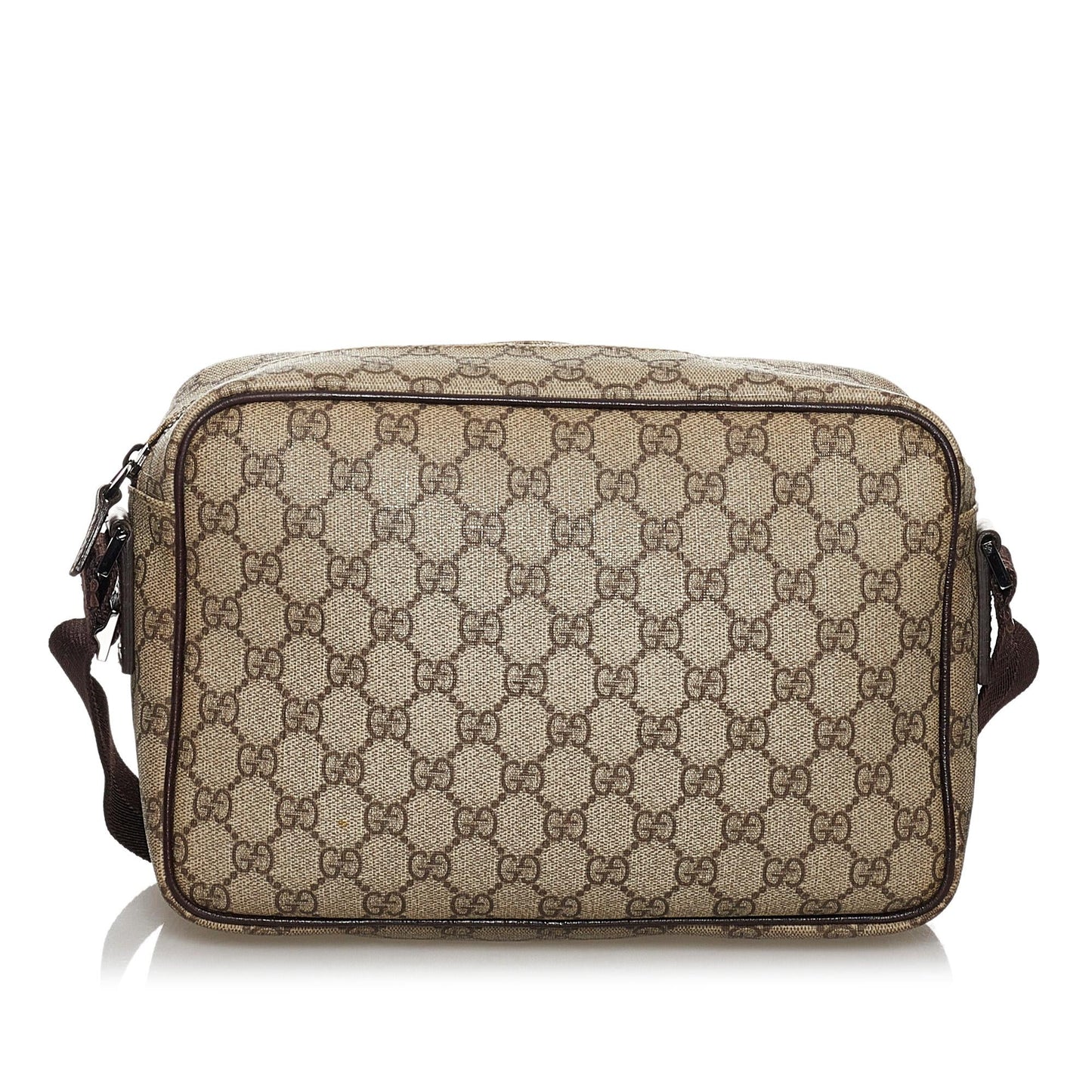 Gucci GG Supreme SHG Canvas Brown Crossbody Bag 11