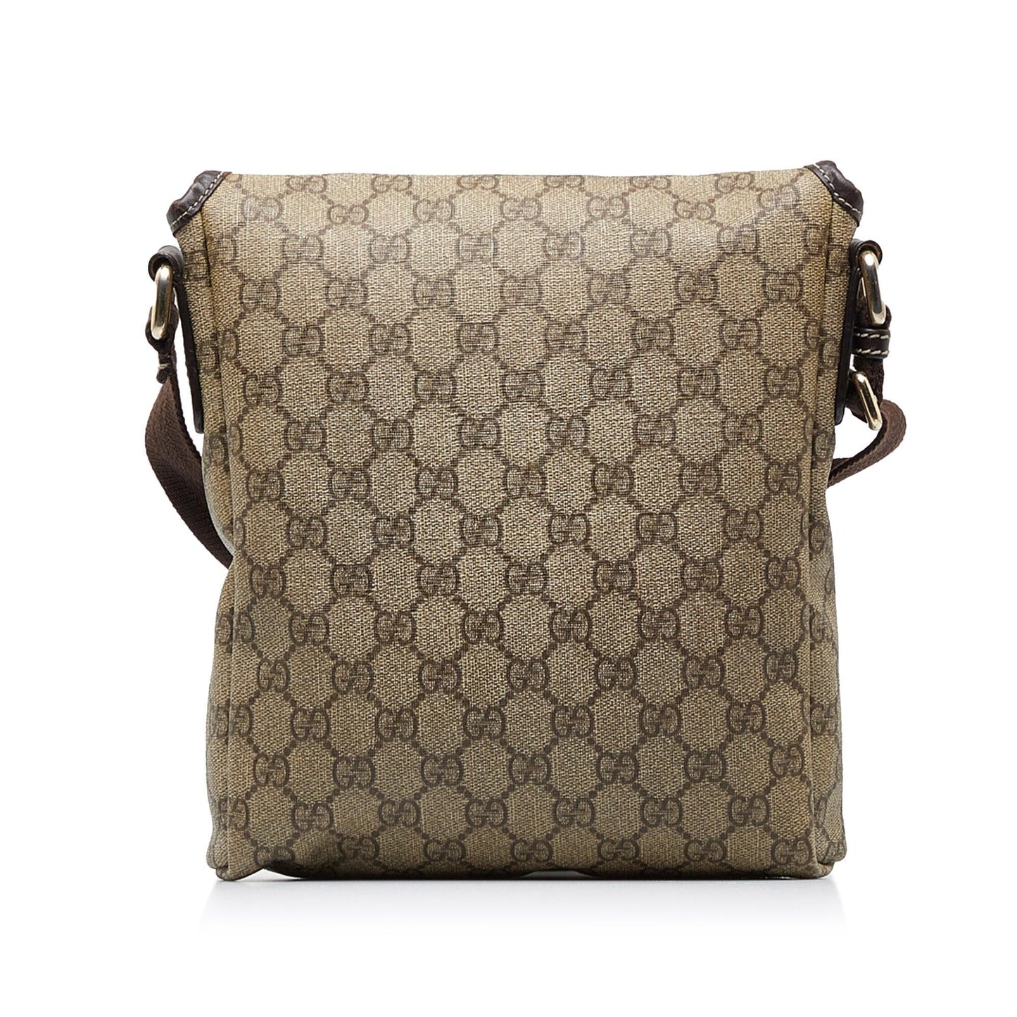 Gucci GG Supreme SHG-Eqc1KN Canvas Calf Brown Crossbody Bag