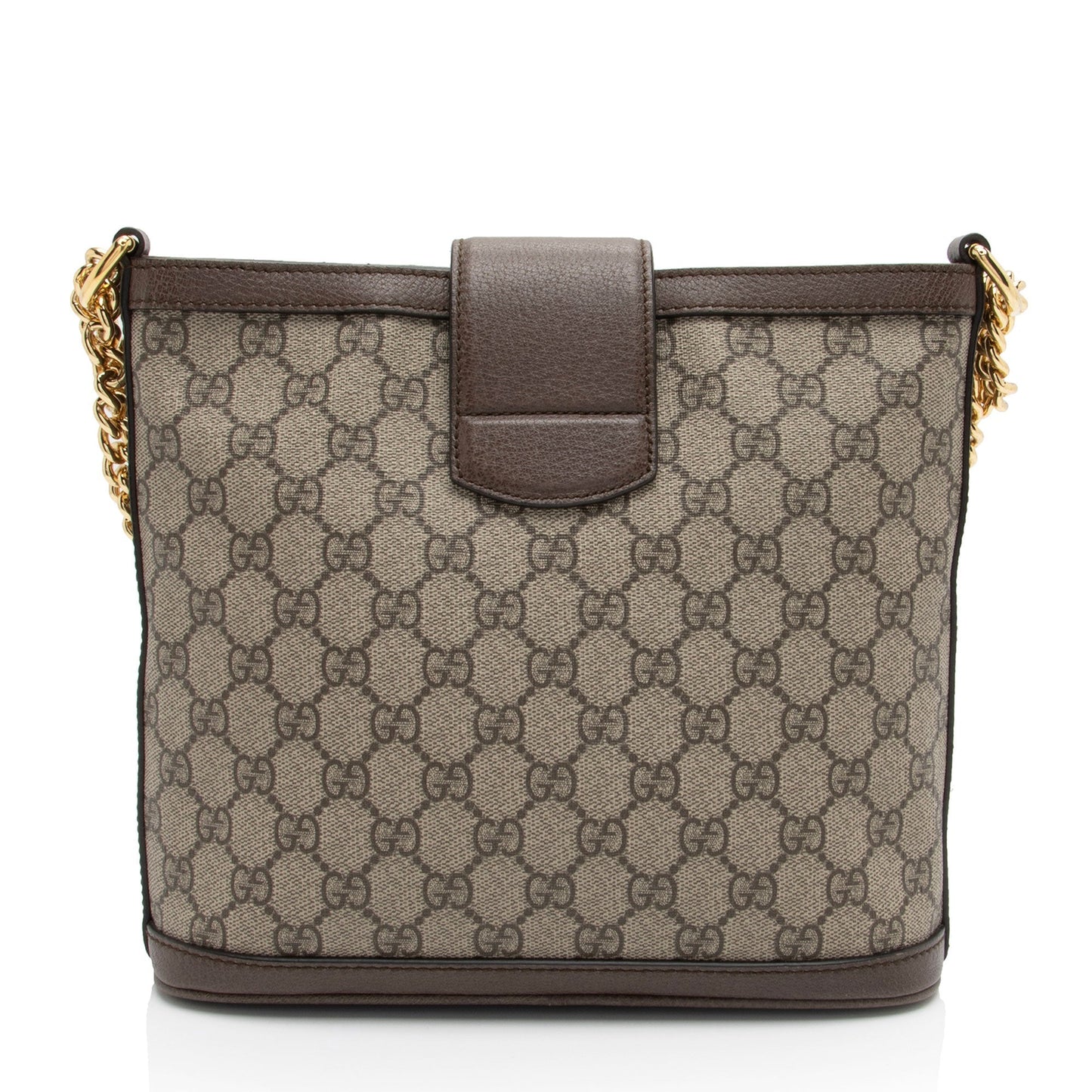 Gucci GG Supreme Dionysus Bucket Leather Canvas Brown Beige Crossbody Bag
