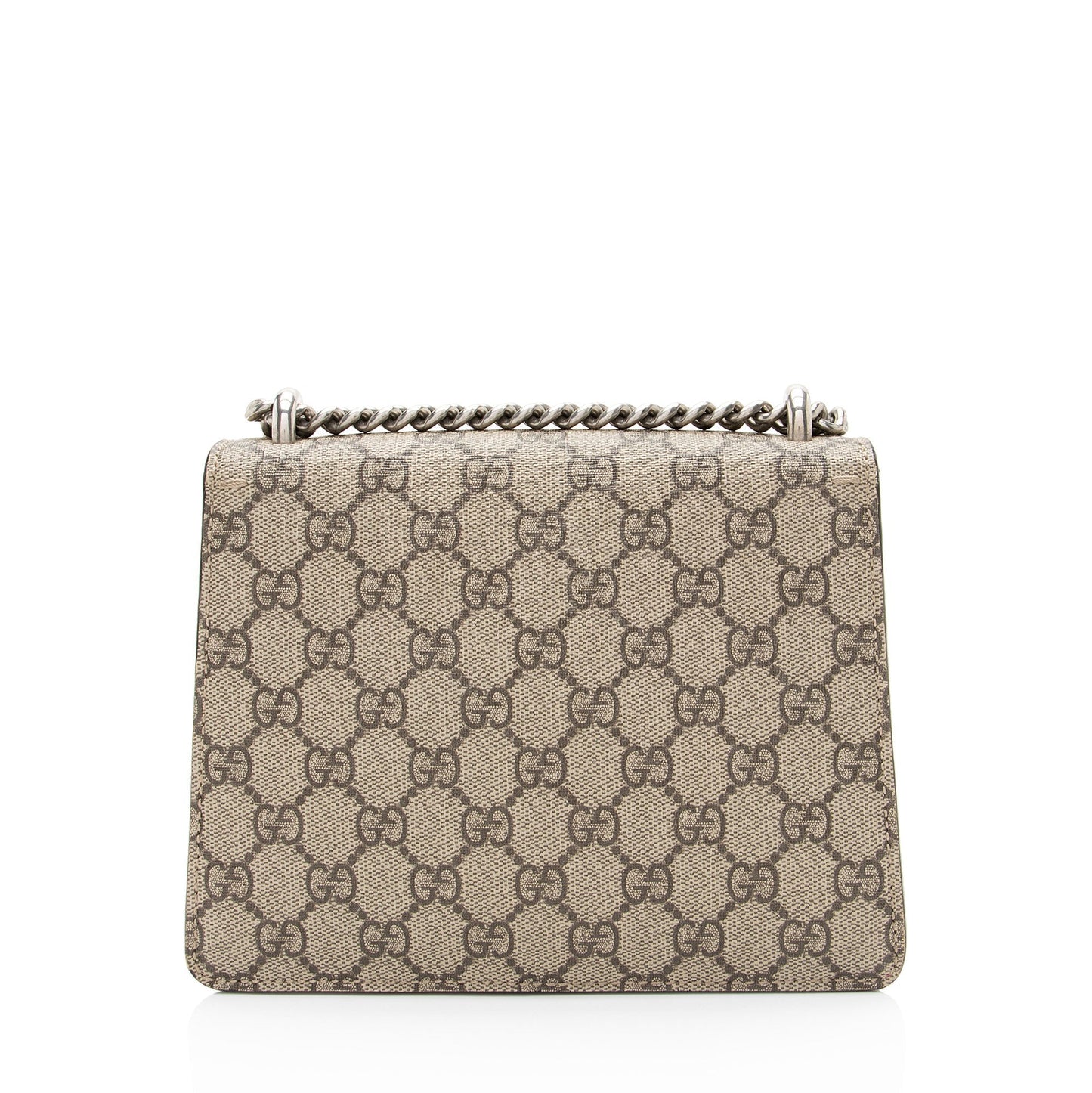 Gucci GG Supreme Dionysus Canvas Suede Brown Beige Crossbody Bag