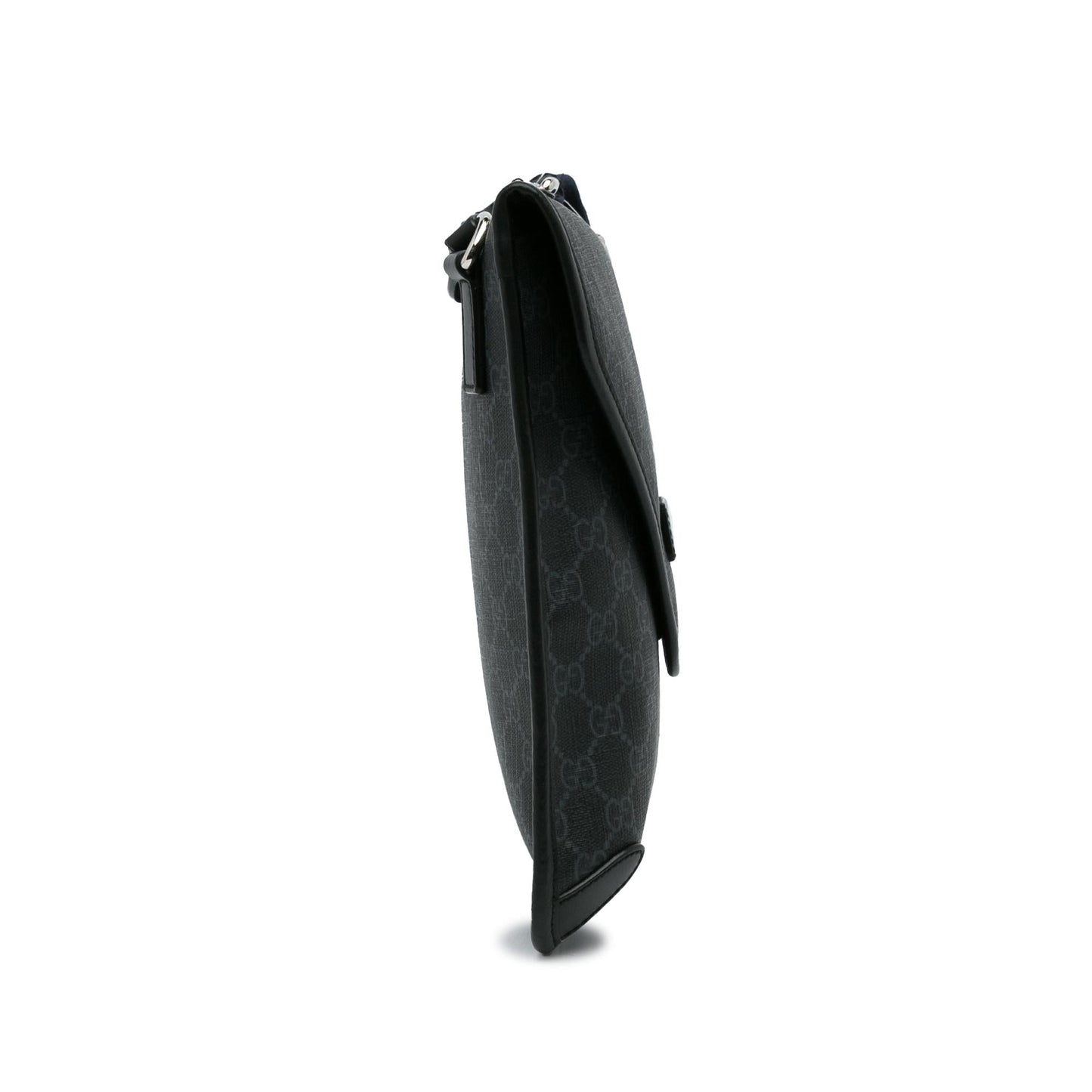 Gucci GG Supreme Envelope Web SHG-CvyQ7p Canvas Black Crossbody Bag