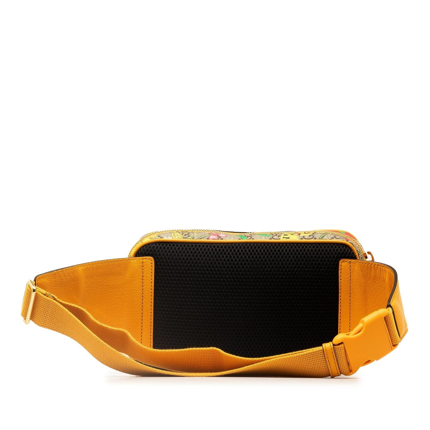 Gucci GG Supreme Flora Ophidia Belt Canvas Calf Brown Accessory