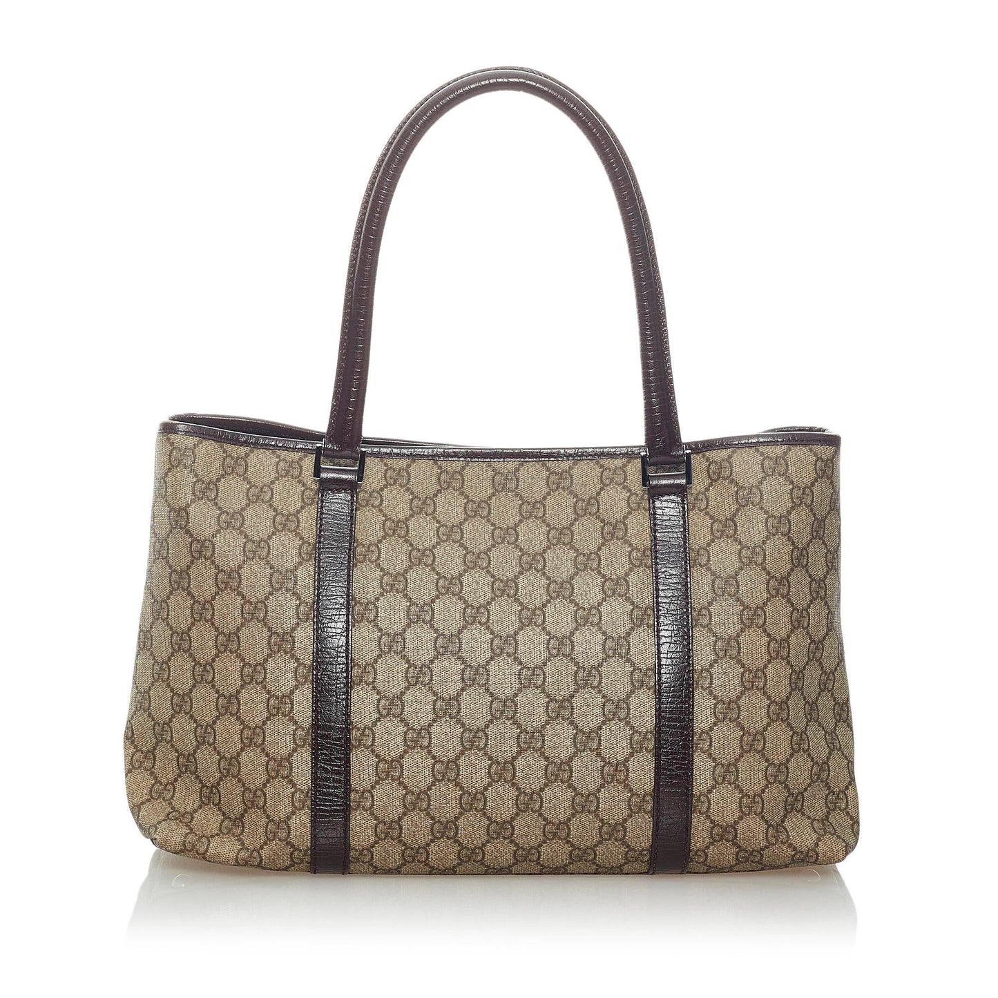 Gucci GG Supreme Joy SHG Canvas Calf Brown Tote Bag