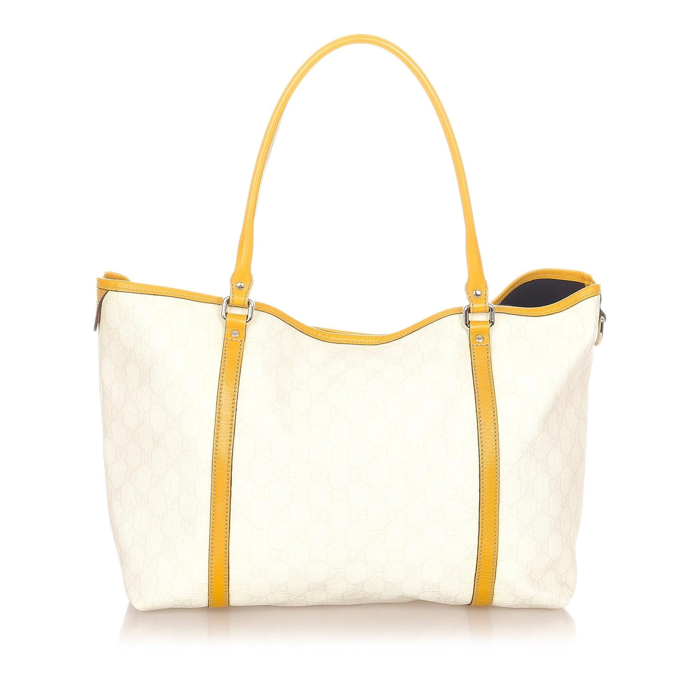 Gucci GG Supreme Joy SHG Canvas White Brown Tote Bag