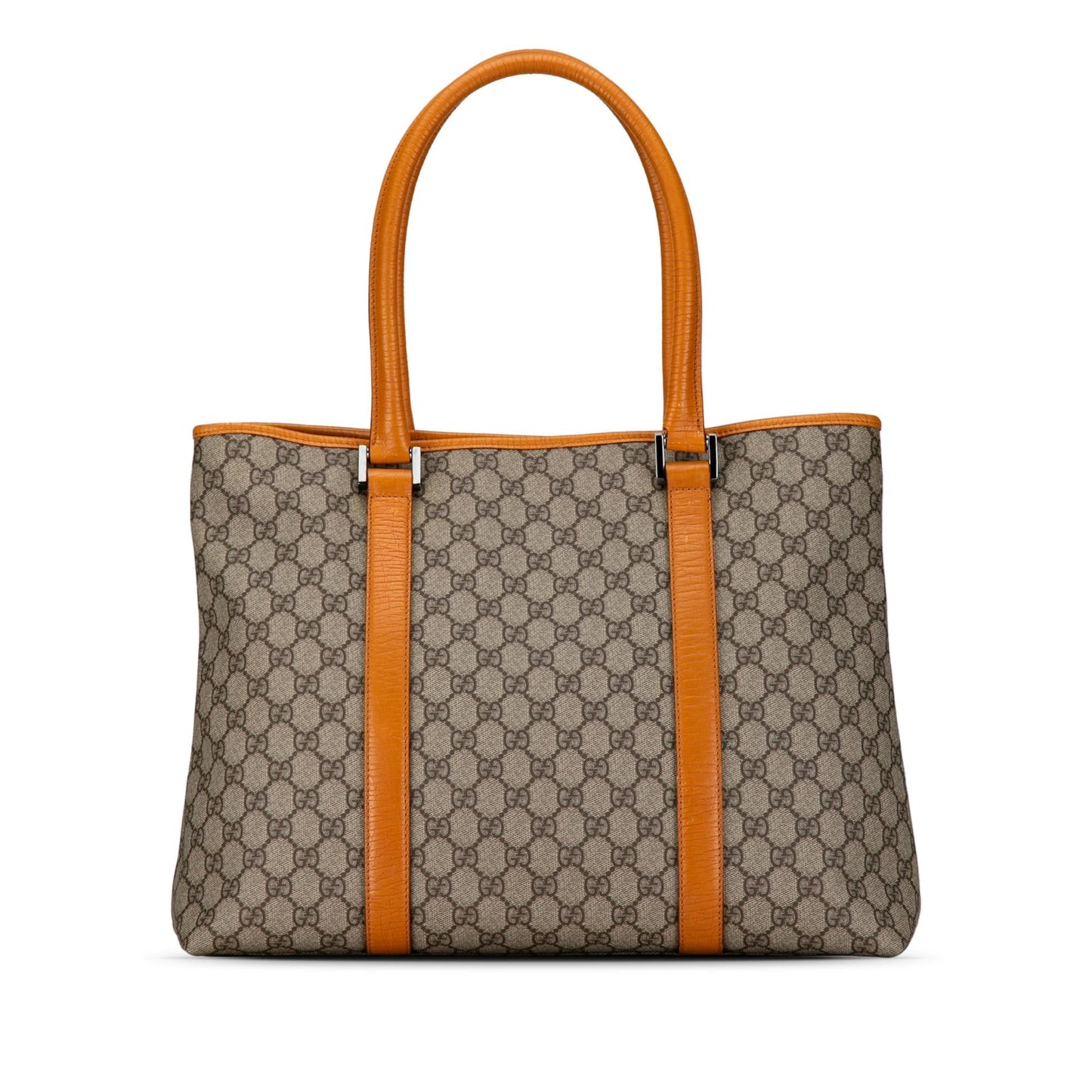 Gucci GG Supreme Joy SHG-LHf88E Canvas Calf Brown Tote Bag