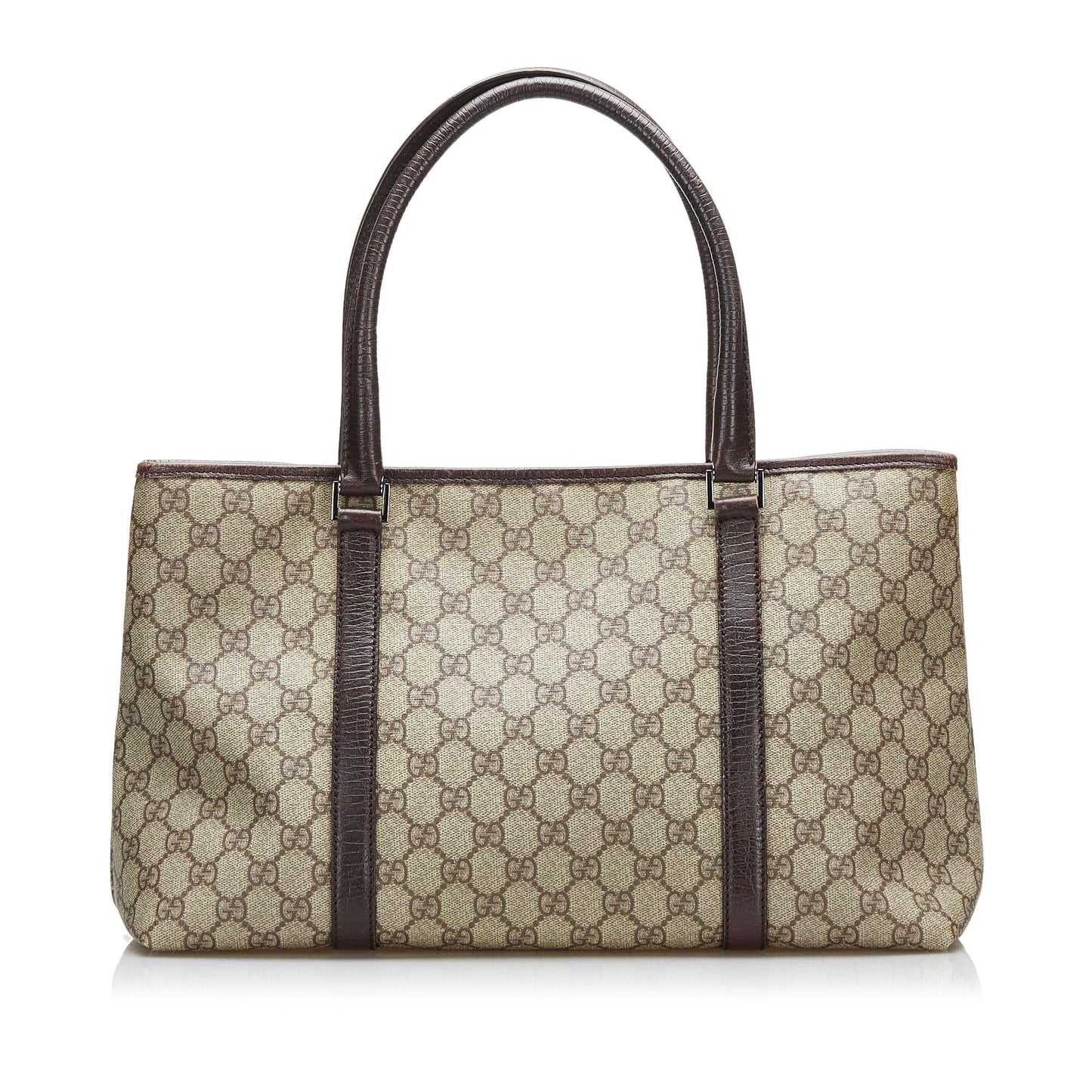 Gucci GG Supreme Joy SHG-BN5jjQ Canvas Calf Brown Tote Bag